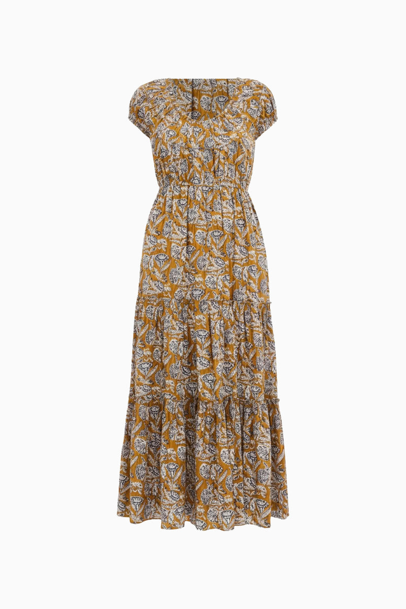 Alexi SS Midi Dress - Fennel Blossom - Ulla Johnson