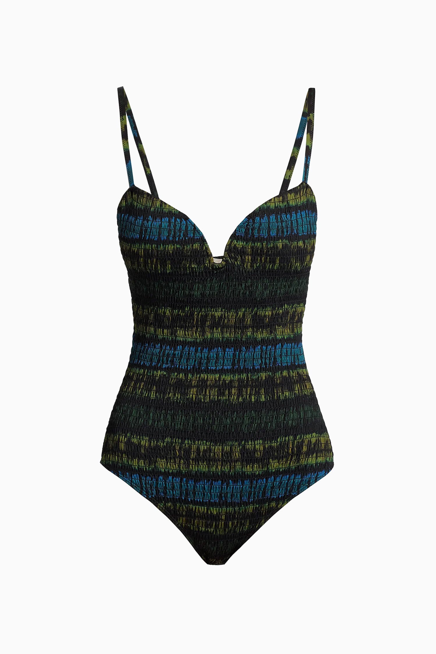 Biarritz Smocked Maillot - Lagoon