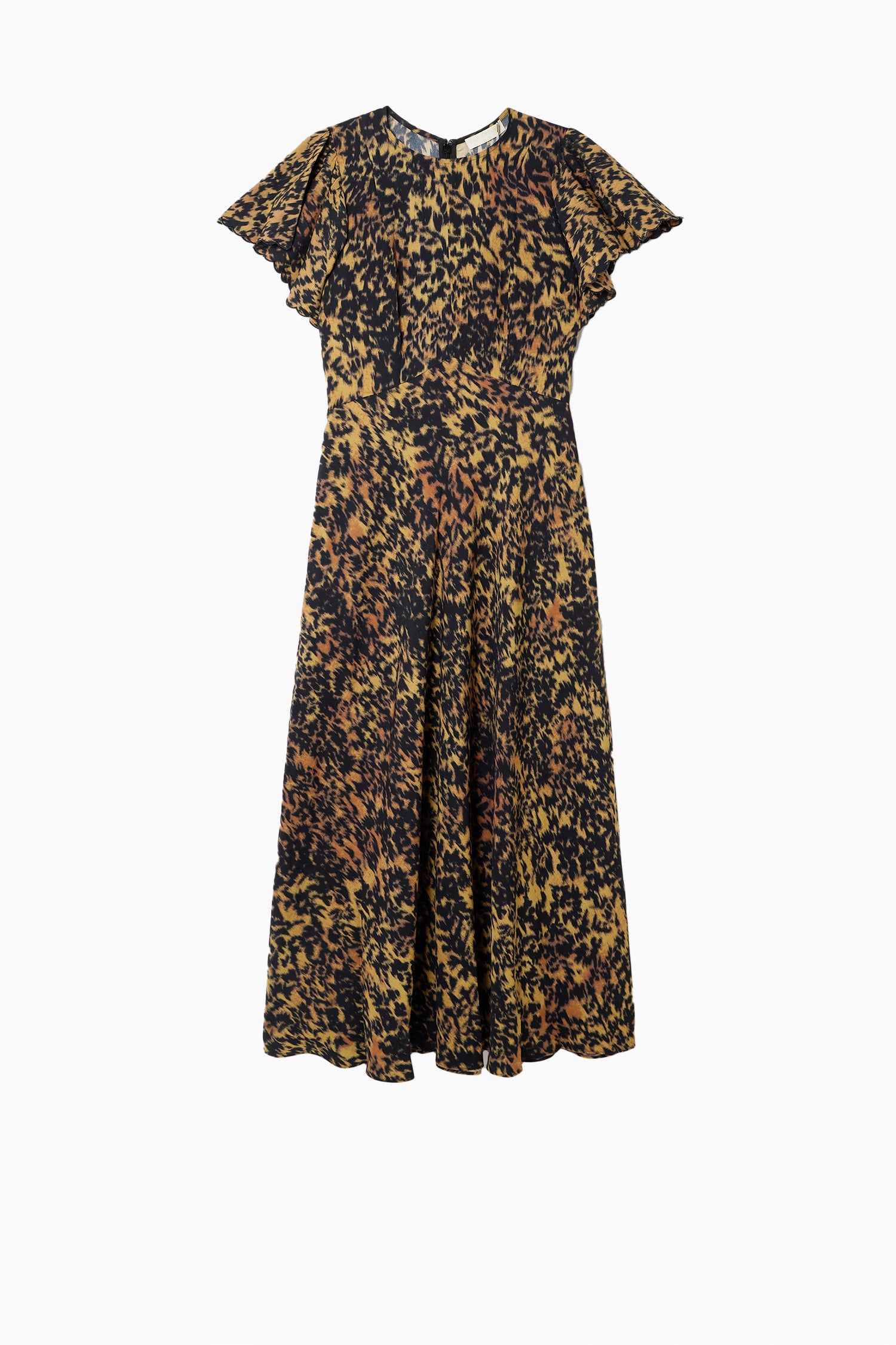 Blithe Flutter Sleeve Long Dress - Savannah