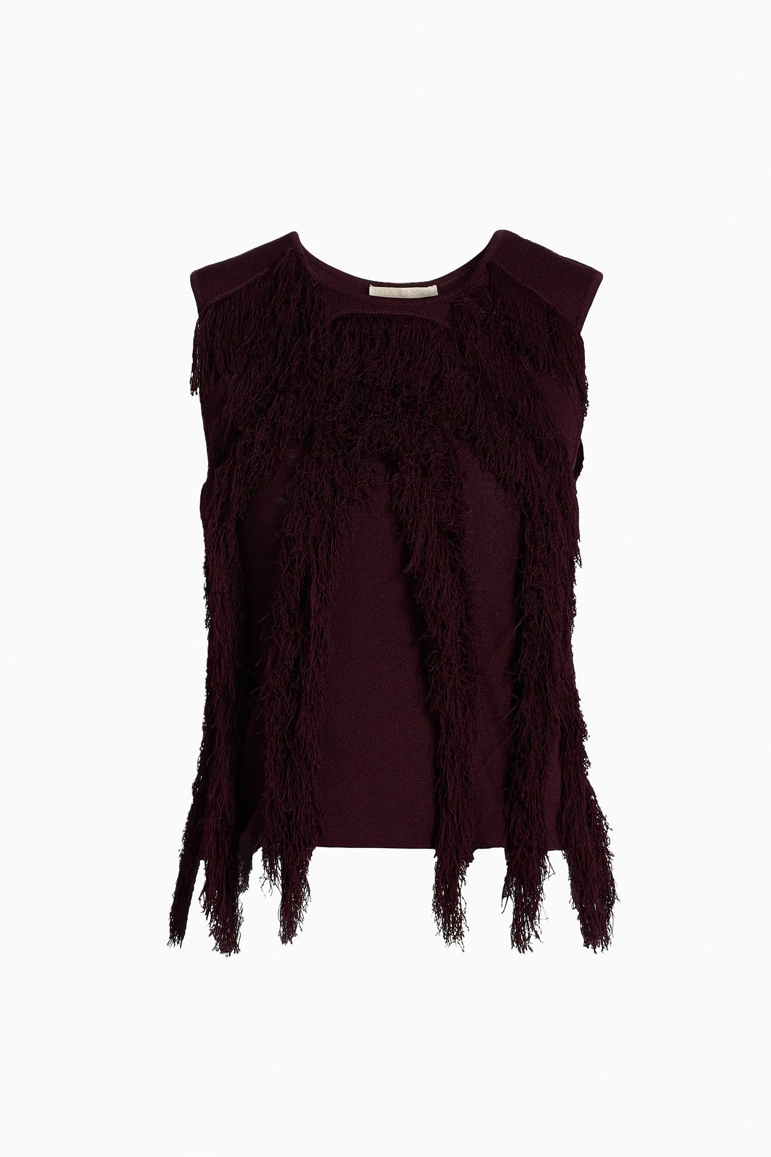 Bonnie Sleeveless Knit Top - Mahogany
