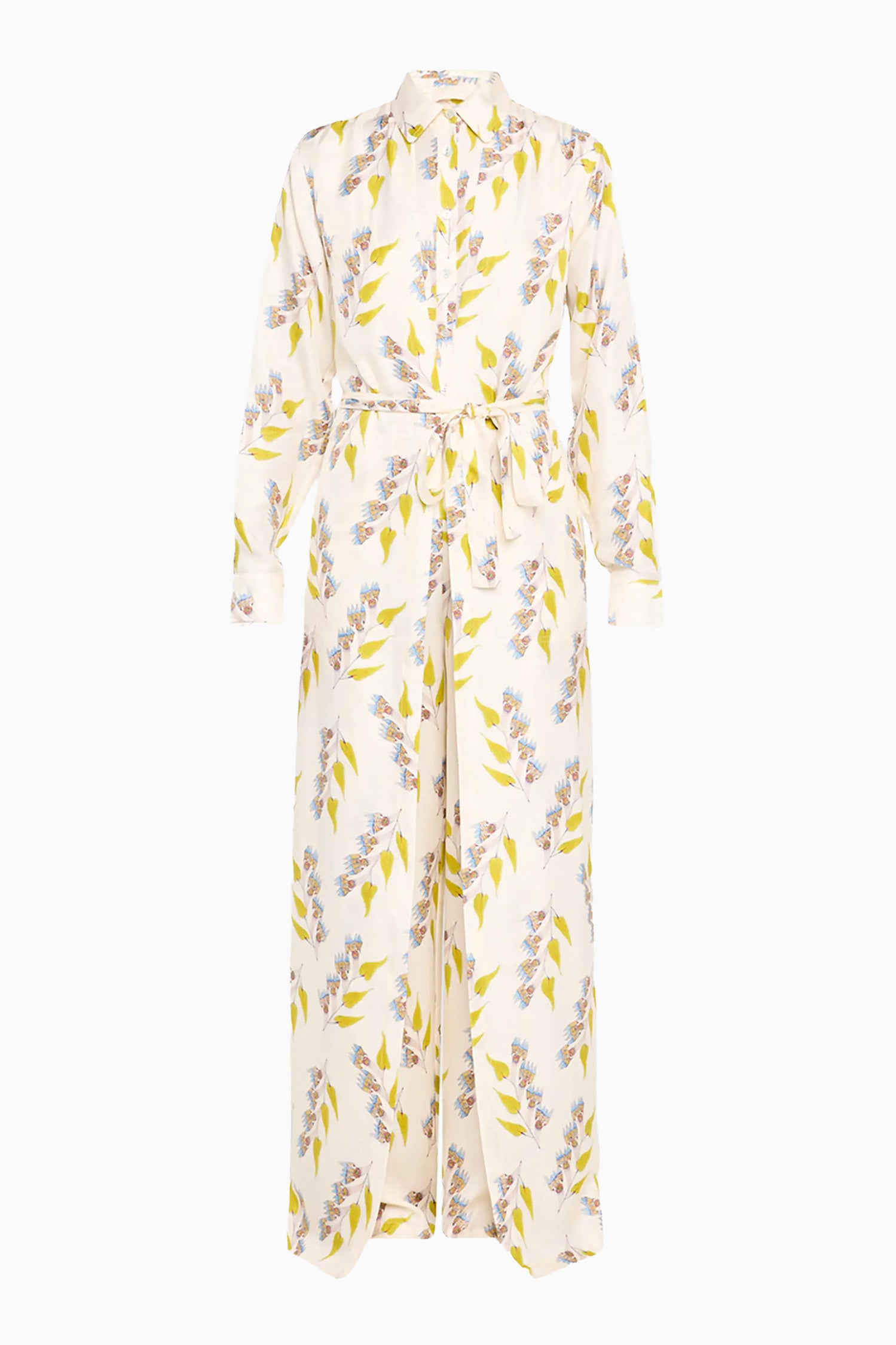 Bricolage LS Belted Jumpsuit - Infinite Flower