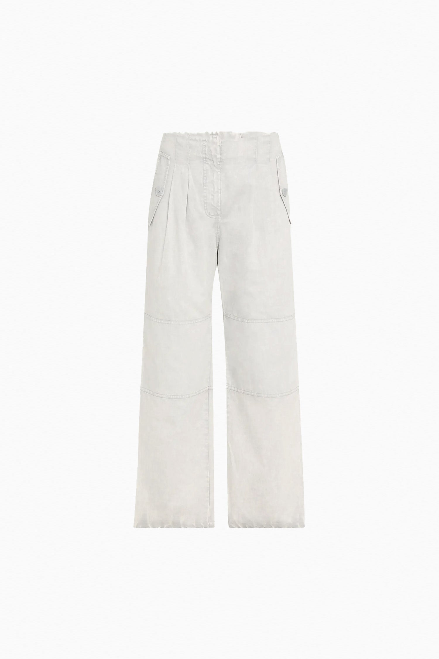 Casey High Waisted Tied Ankle Pant - Dune