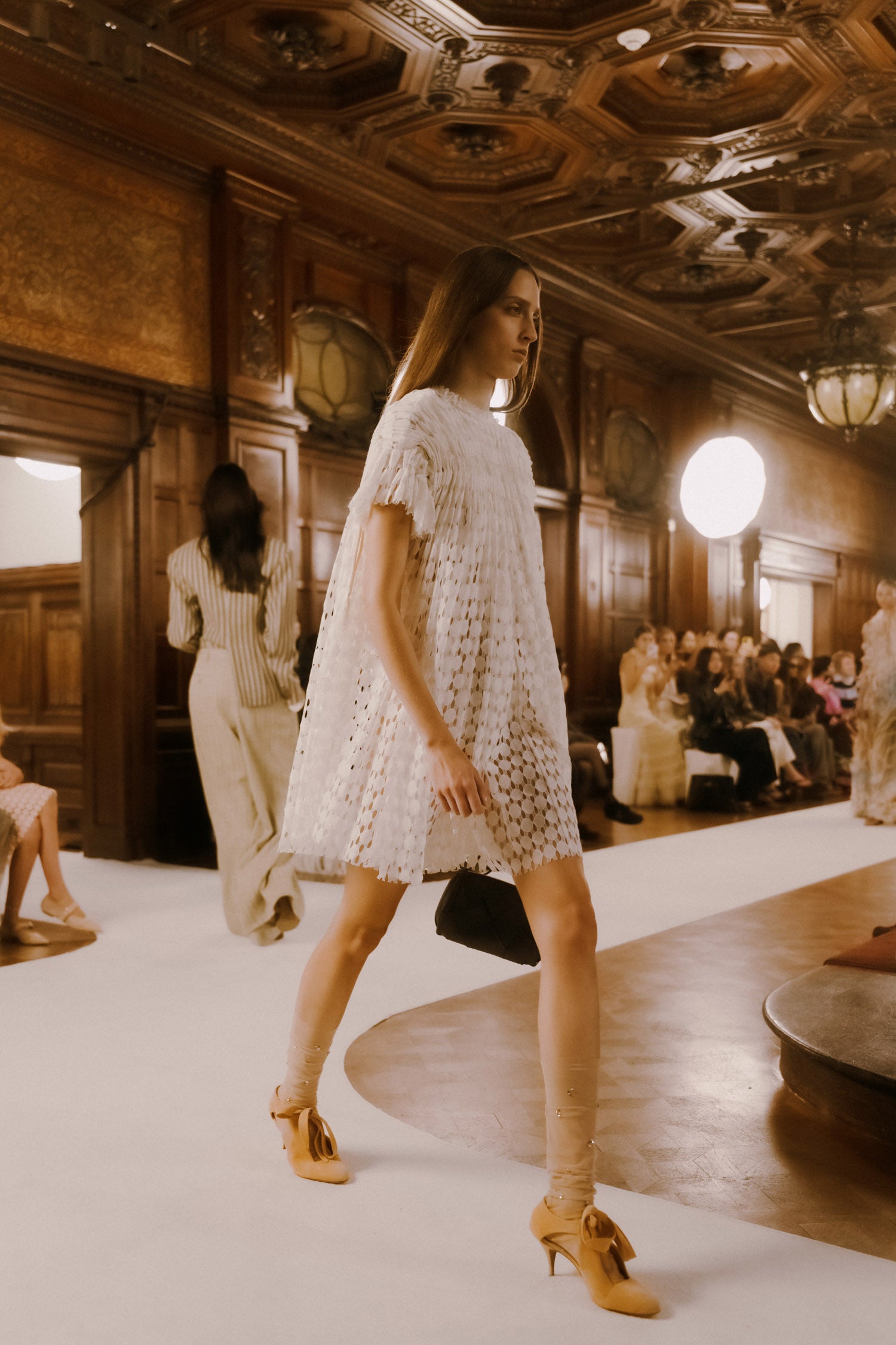 Ulla Johnson Layla Lace Mini Dress - Chalk