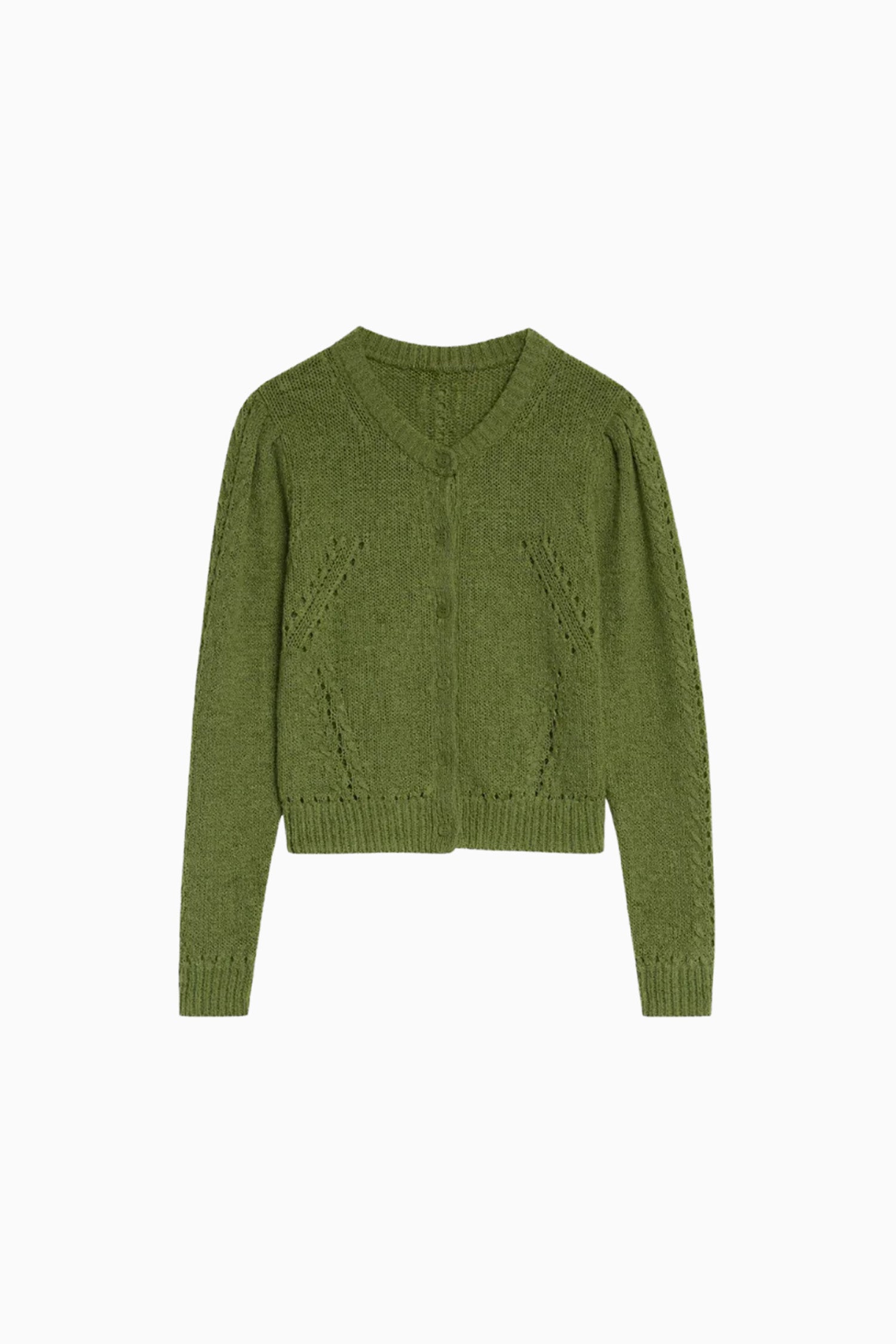 Delphina LS Cardigan - Olive