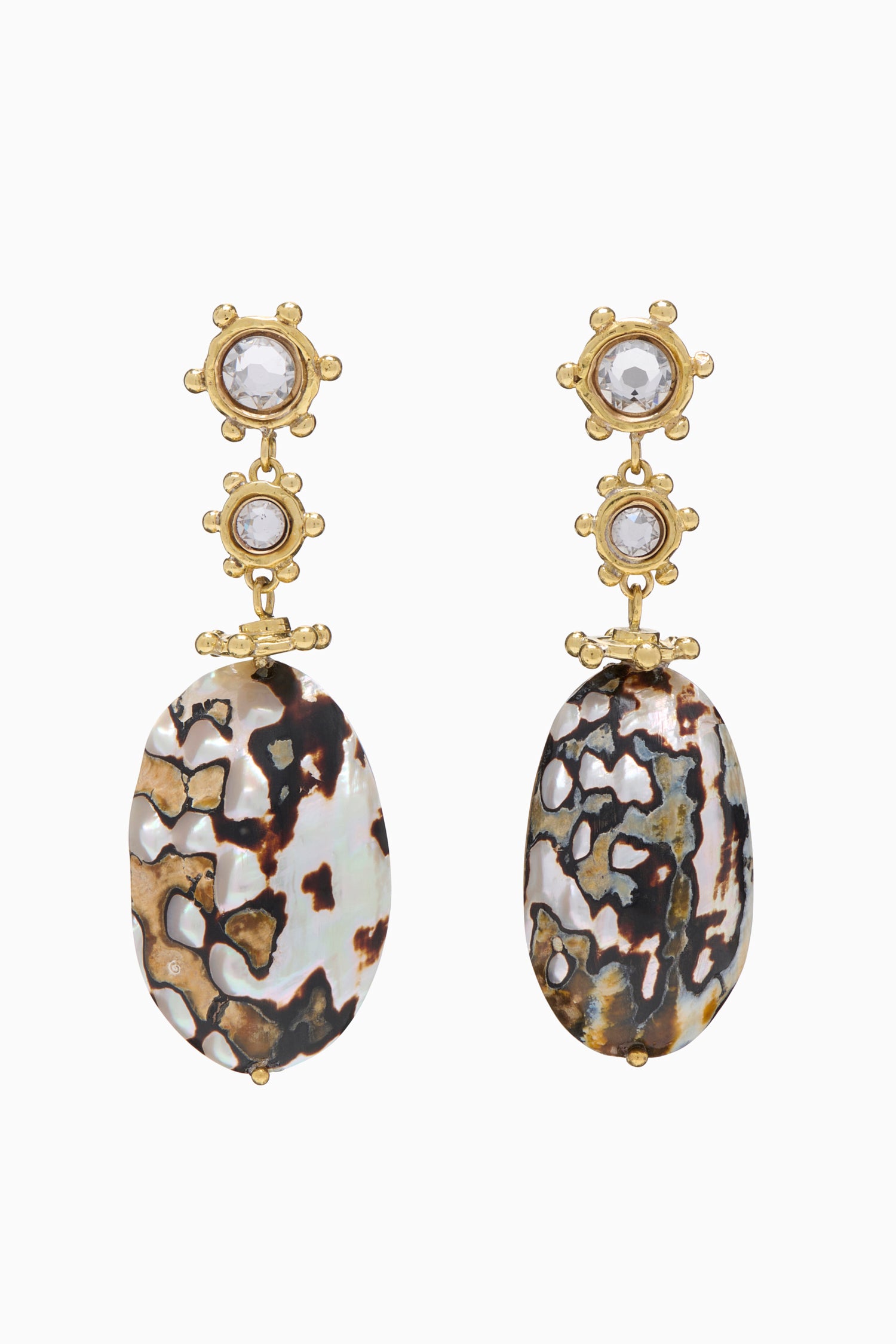Fiori Black Multi Drop Earring - Black Multi