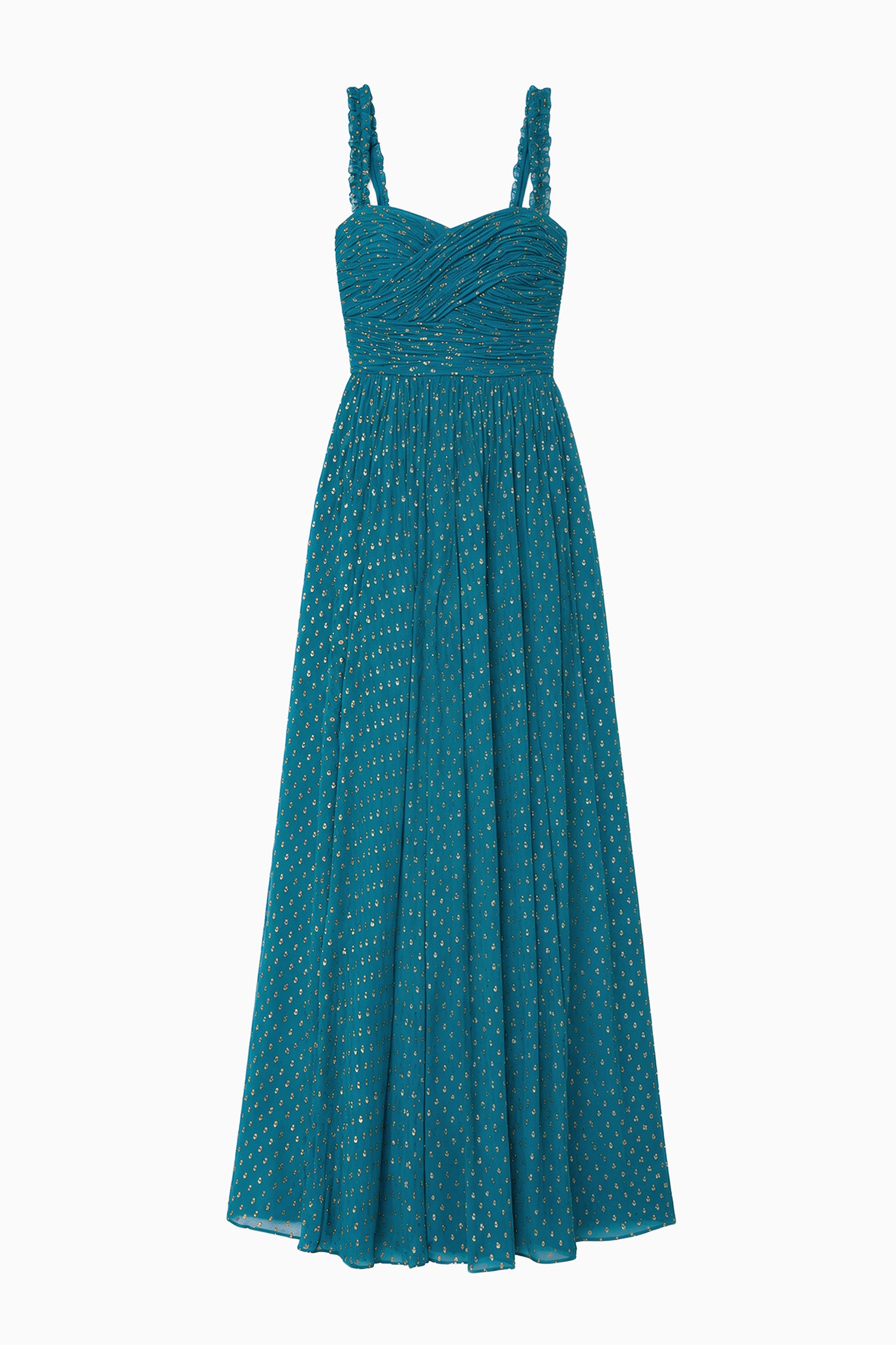 Anastasia Silk Gown - Beryl