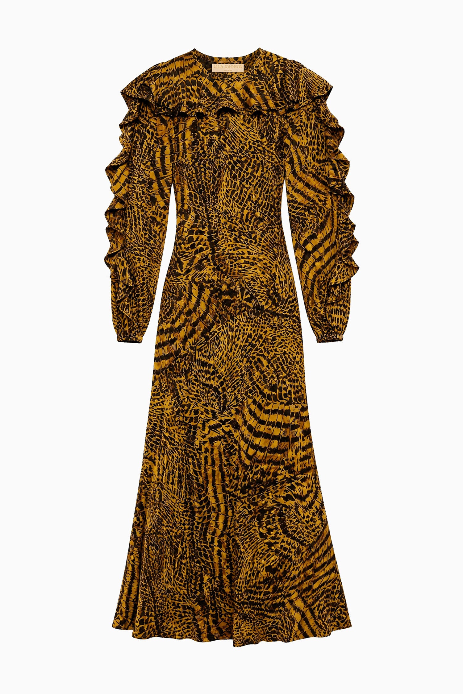 Ulla Johnson Dara Long Sleeve Silk Dress - Wren
