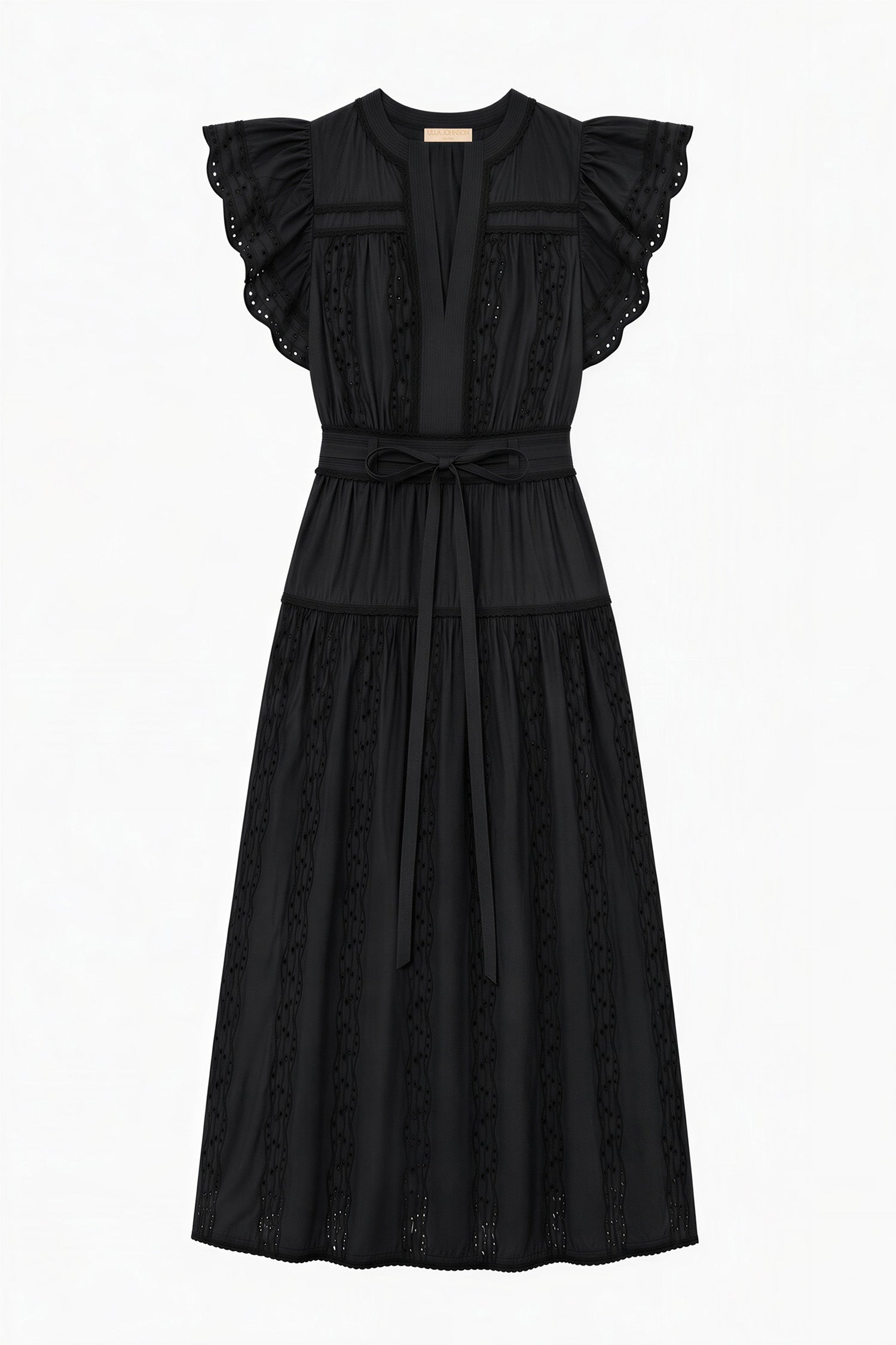 Dani Short Sleeve Cotton Dress - Noir
