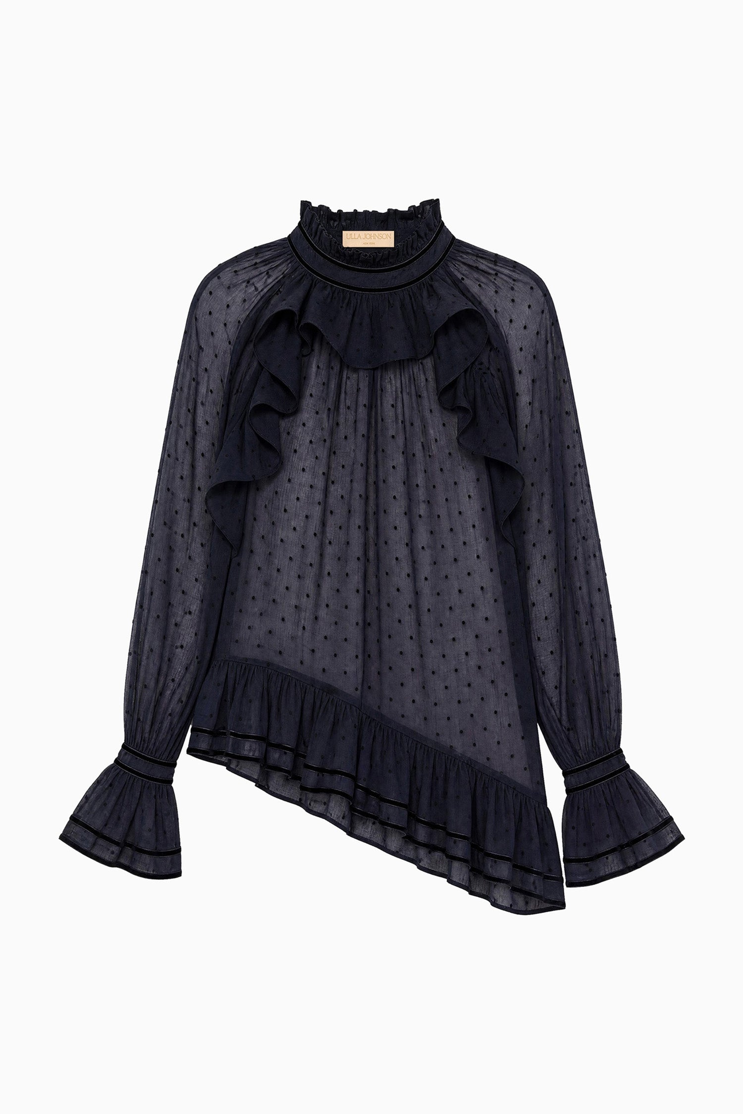 Ulla Johnson Marcella Long Sleeve Cotton Blouse - Nightfall