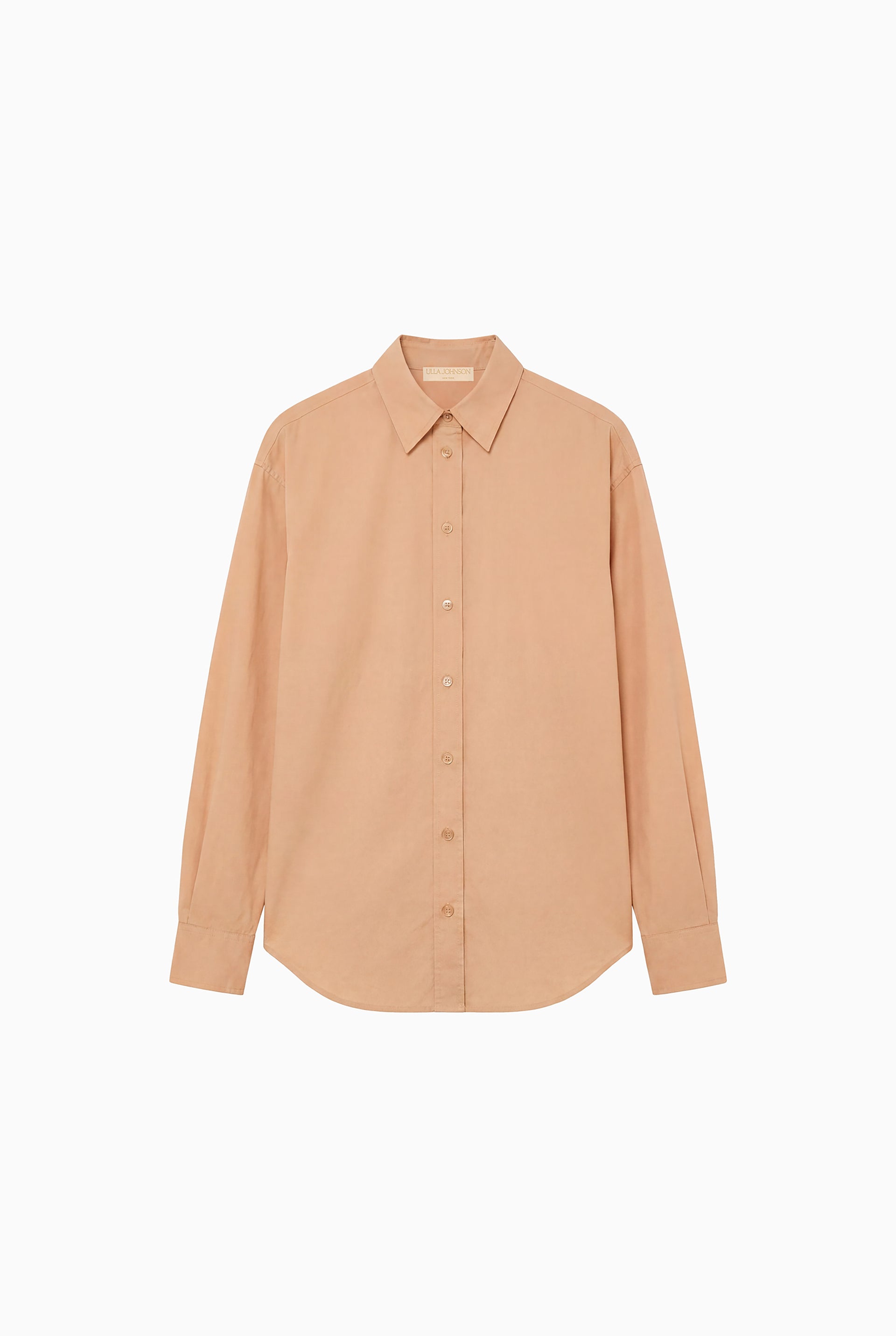 Laia Long Sleeve Cotton Blouse - Powder