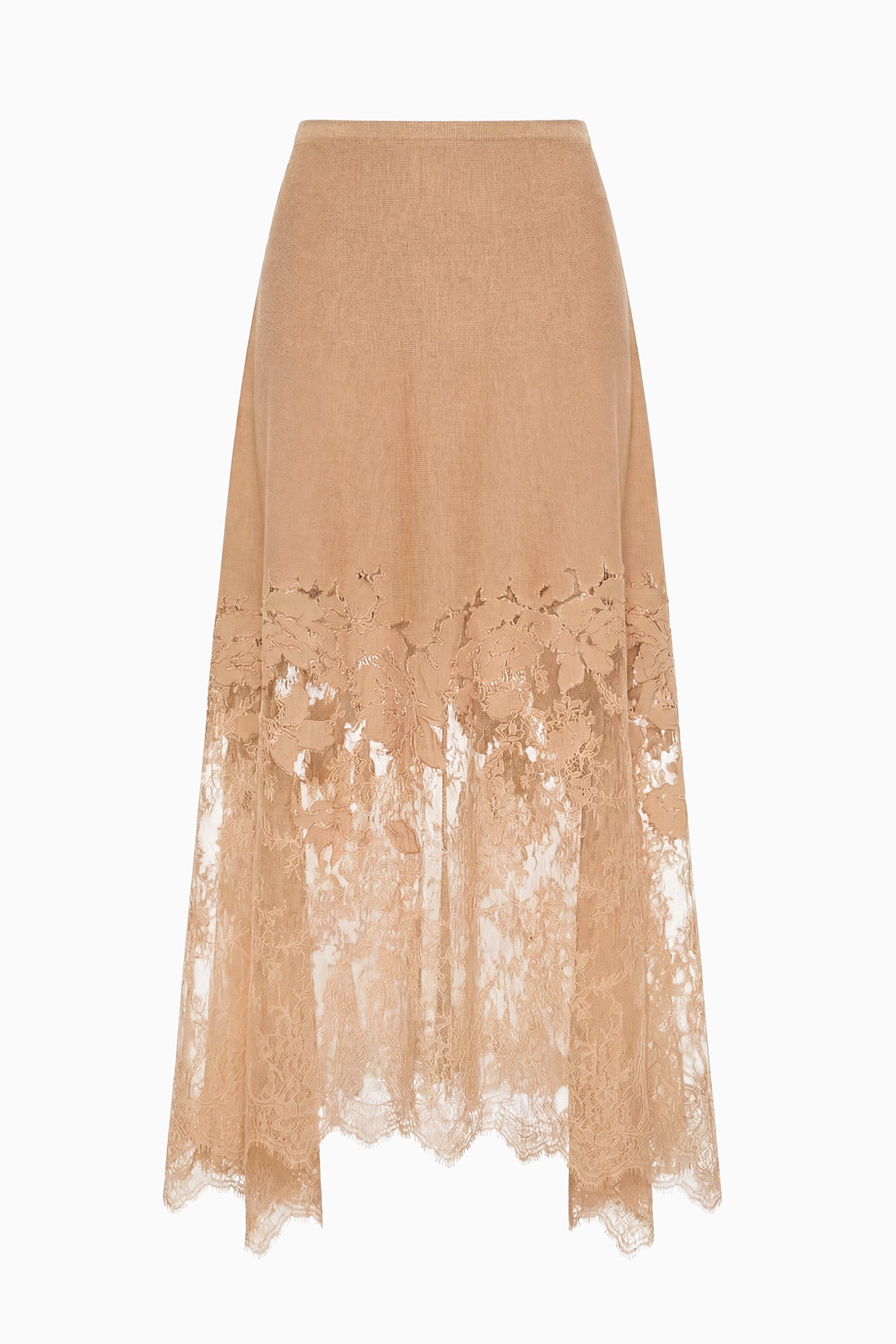 Ulla Johnson Josina Lace Midi Skirt - Almond