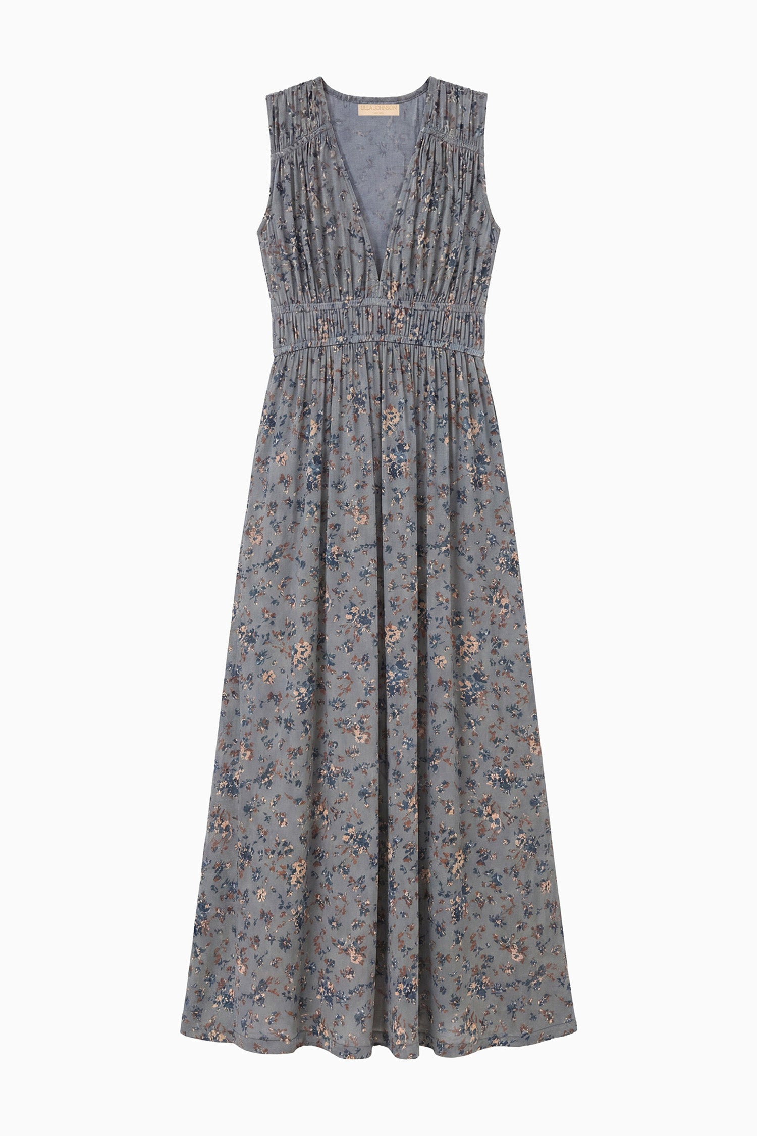 Ulla Johnson Ursula V-Neck Jersey Dress - Celeste Floral
