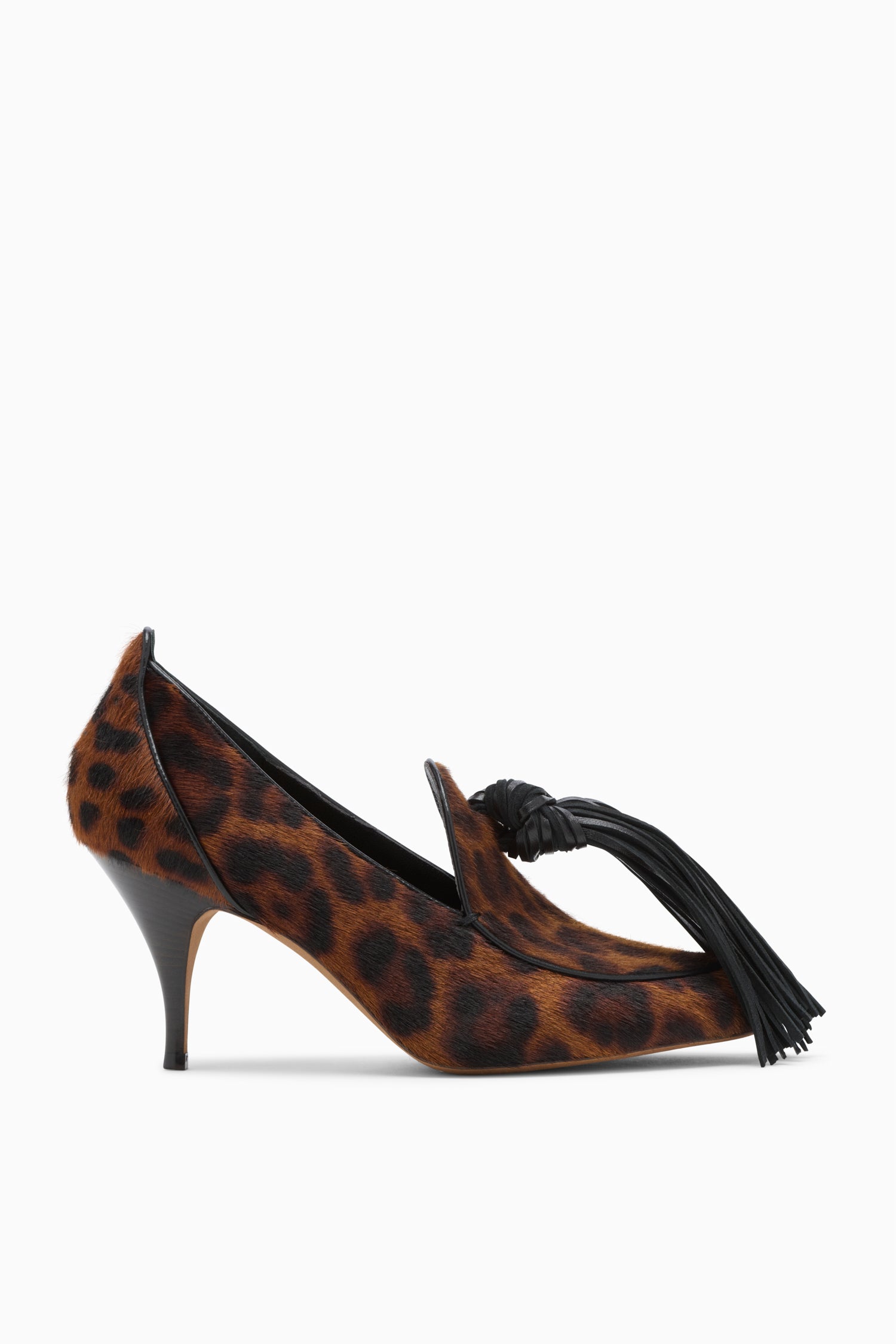 Agata Tassel Pump - Leopard