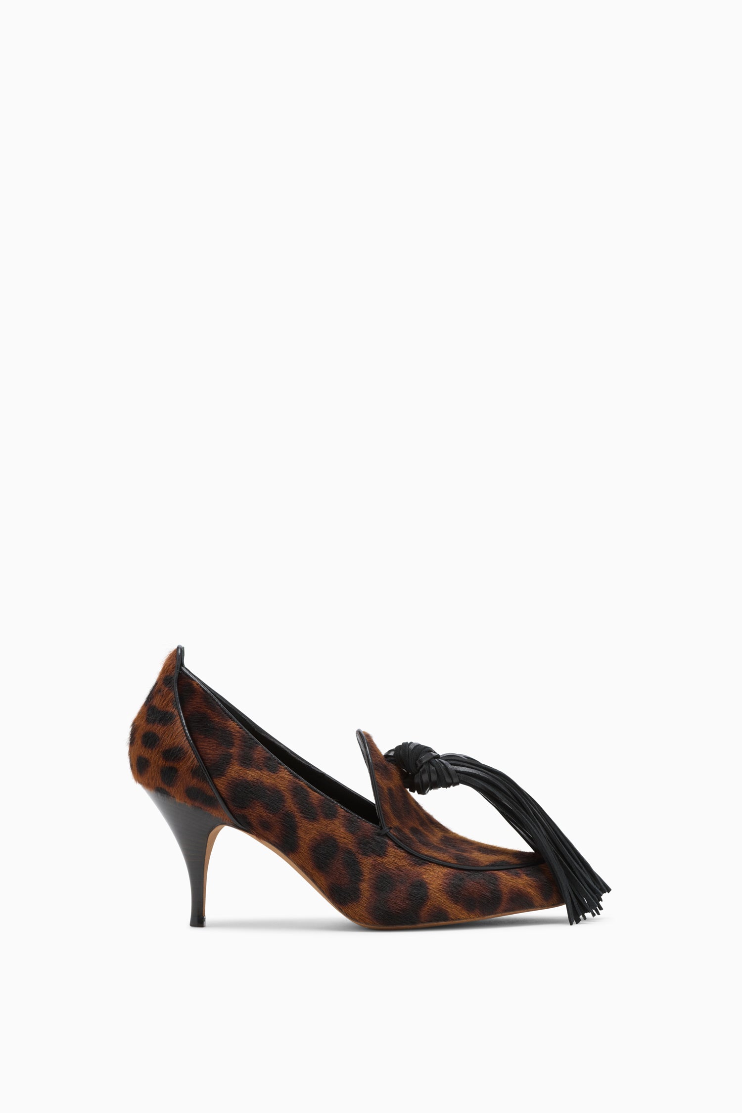 Agata Tassel Pump - Leopard