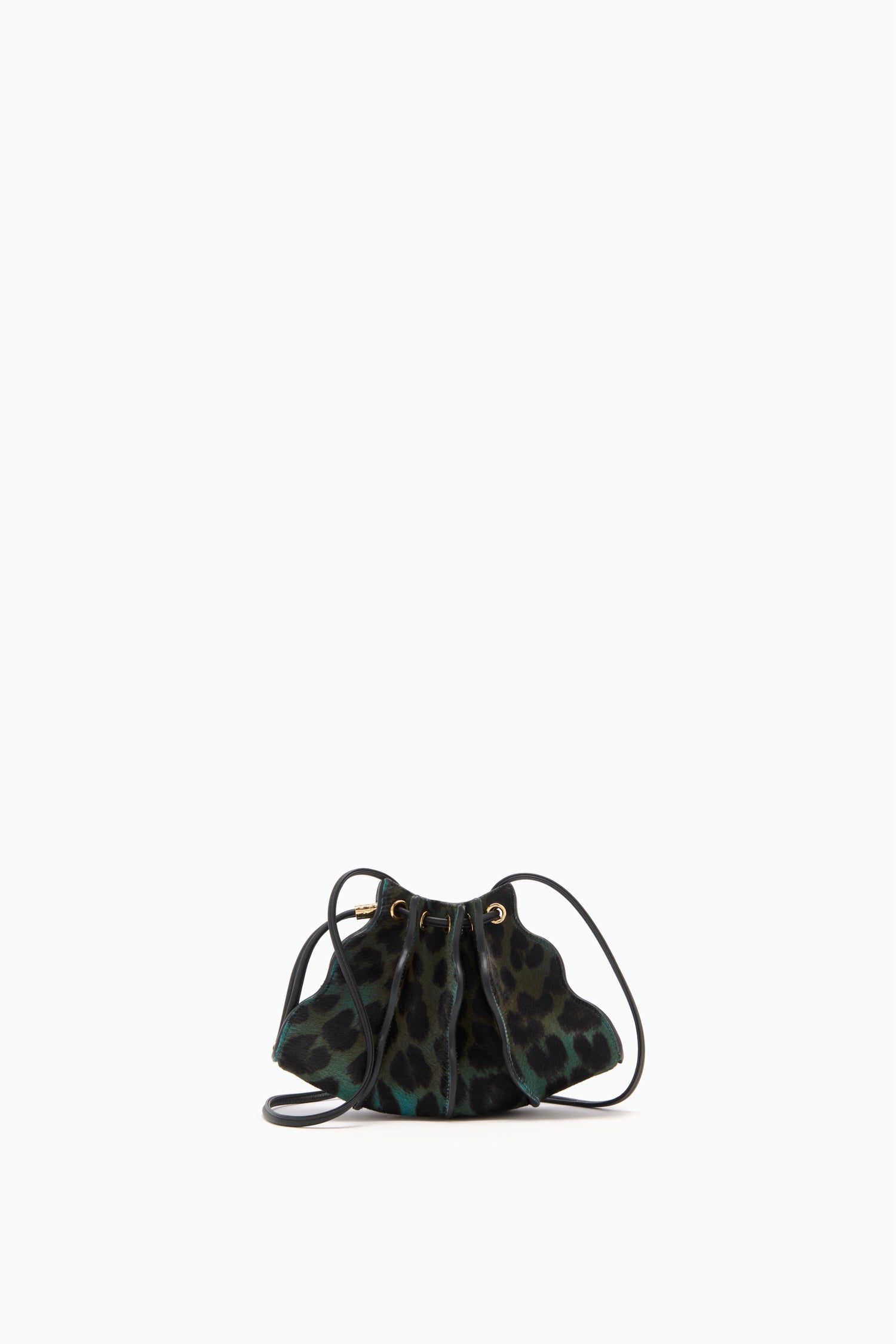 Ulla Johnson Adria Small Crossbody - Emerald Leopard