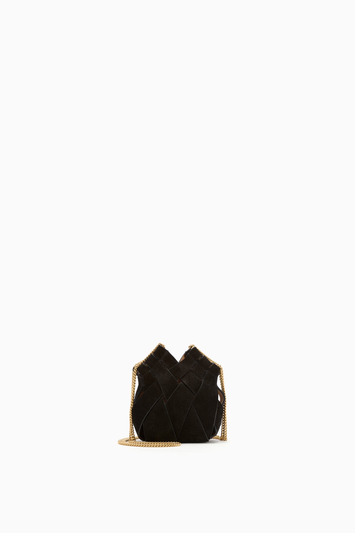Mini–sac bandoulière Charlotte à chaîne - Noir