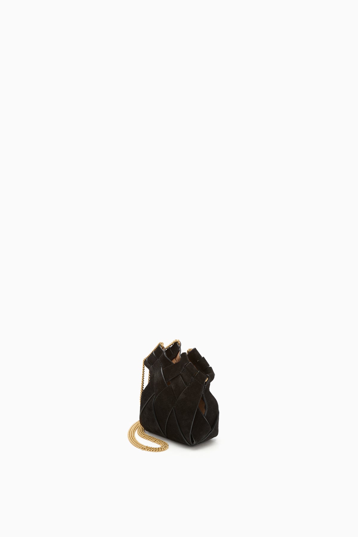 Mini–sac bandoulière Charlotte à chaîne - Noir