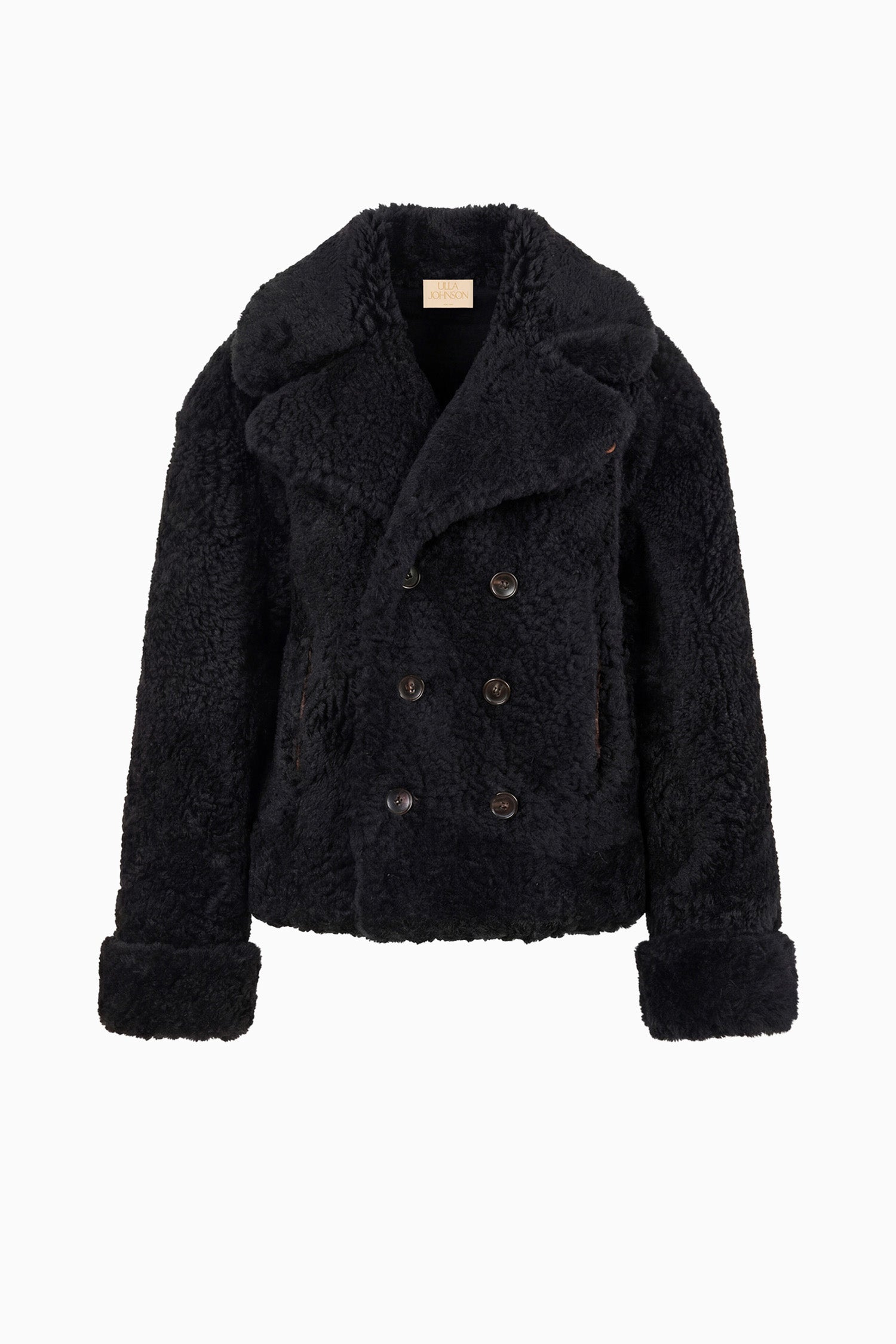 Nisha Reversible Shearling Coat - Noir