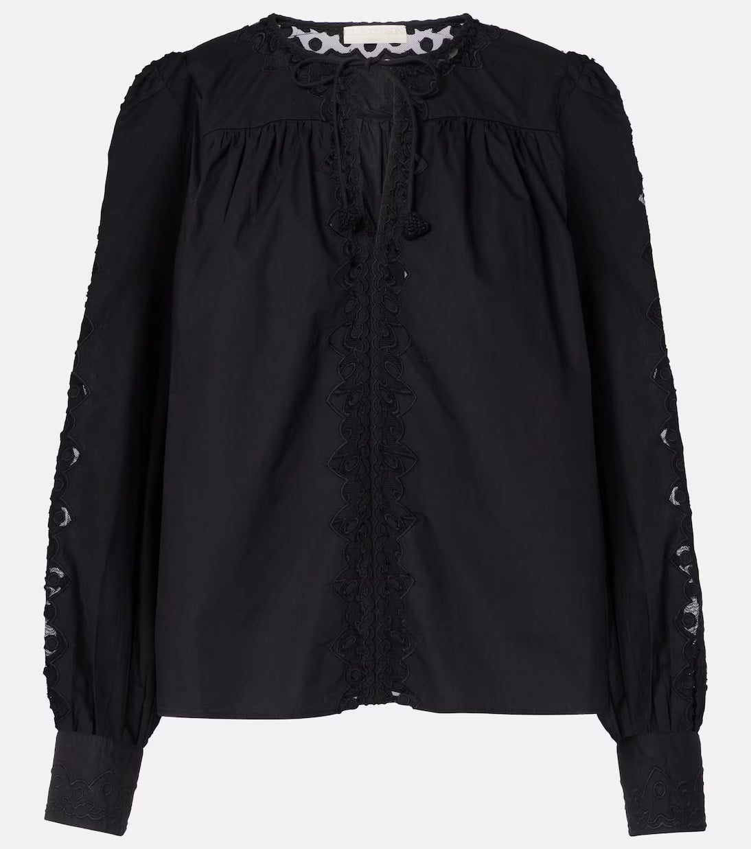 Kady Long Sleeve Blouse - Noir