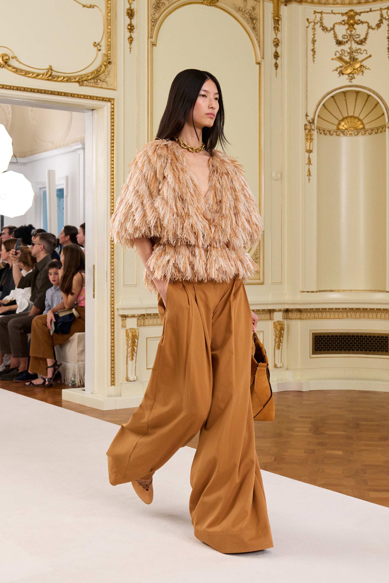 Ulla Johnson Motherwell Wide Leg Trouser - Burnish