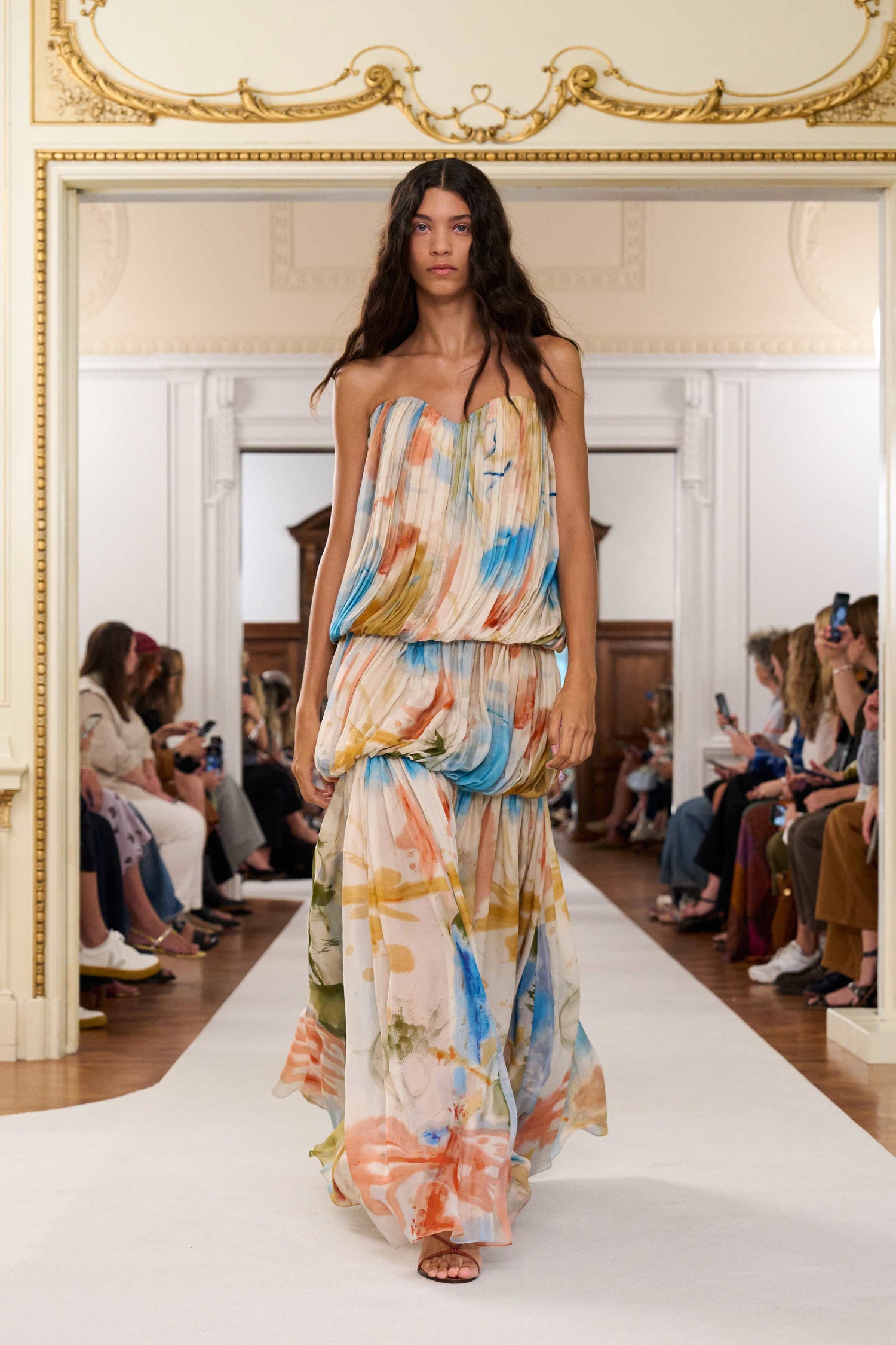 Reverie Strapless Silk Gown - Western Dream