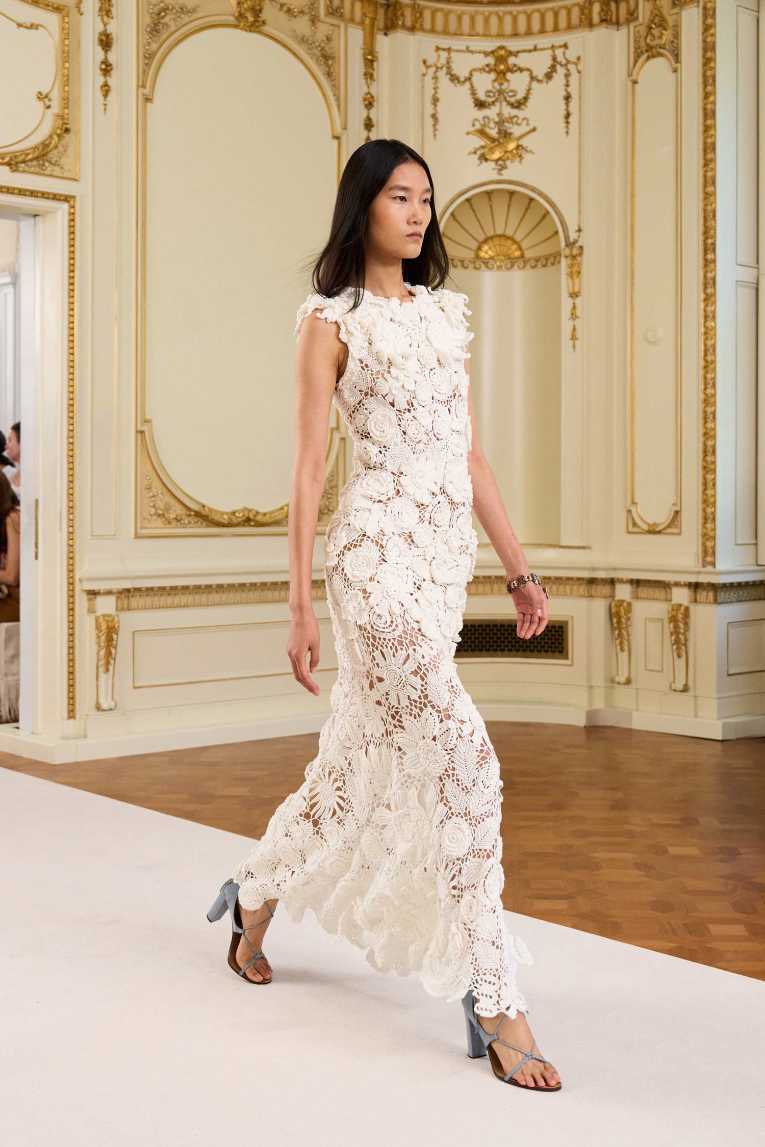 Anita Hand Crochet Dress - Pearled Ivory