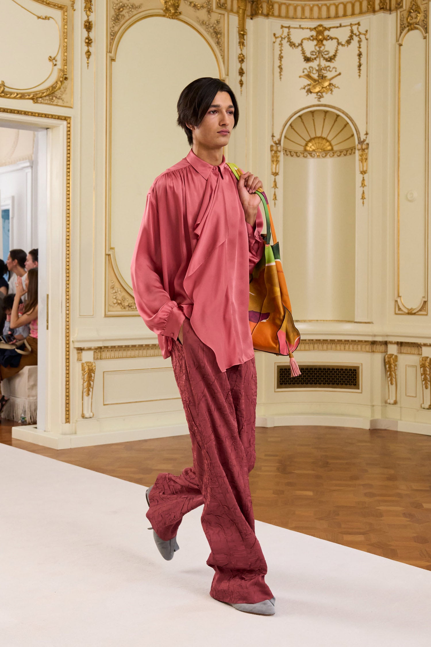 Gesture Silk Blouse - Rosewood