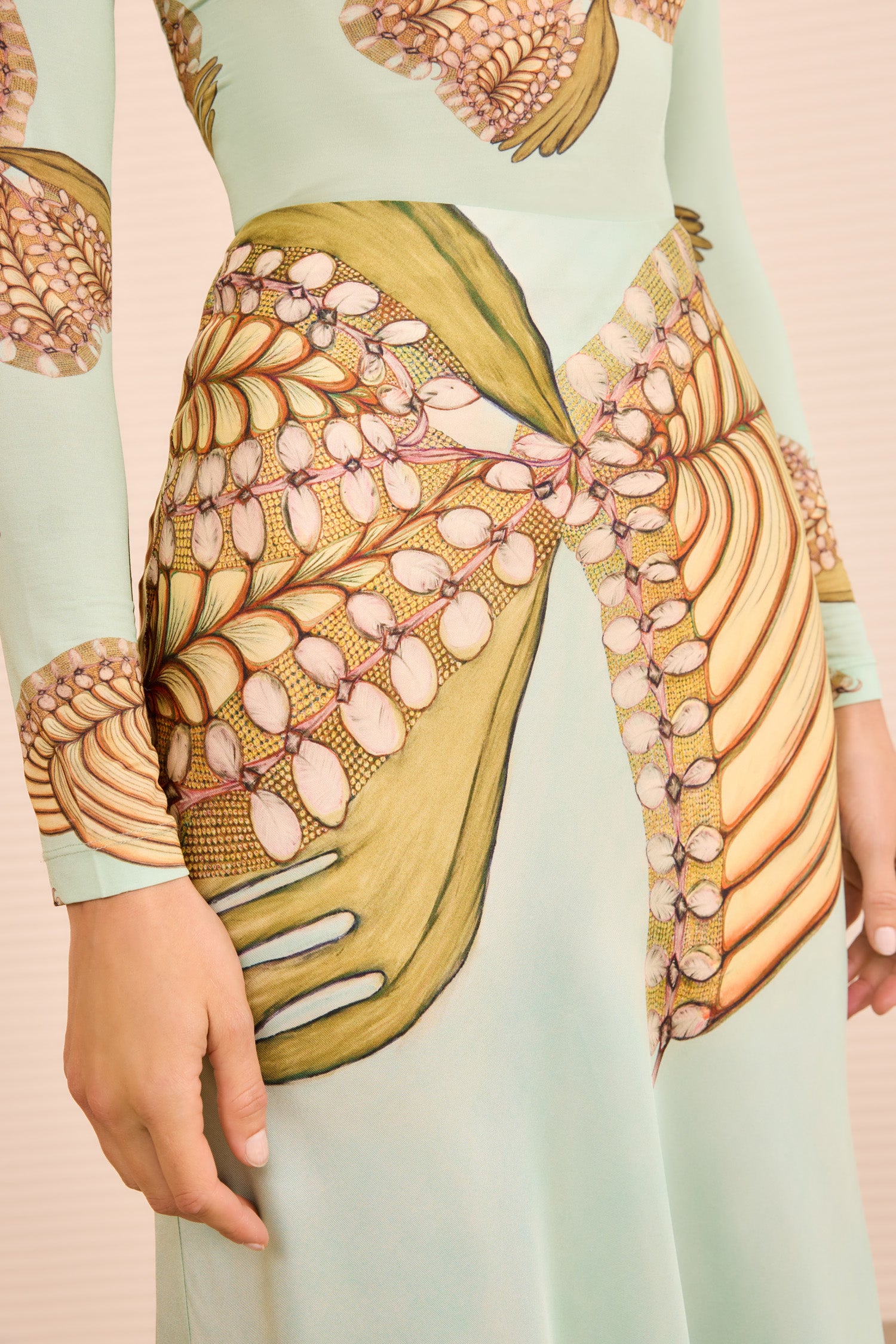 Ulla Johnson Pera Midi Slip Skirt - Water Blossoms