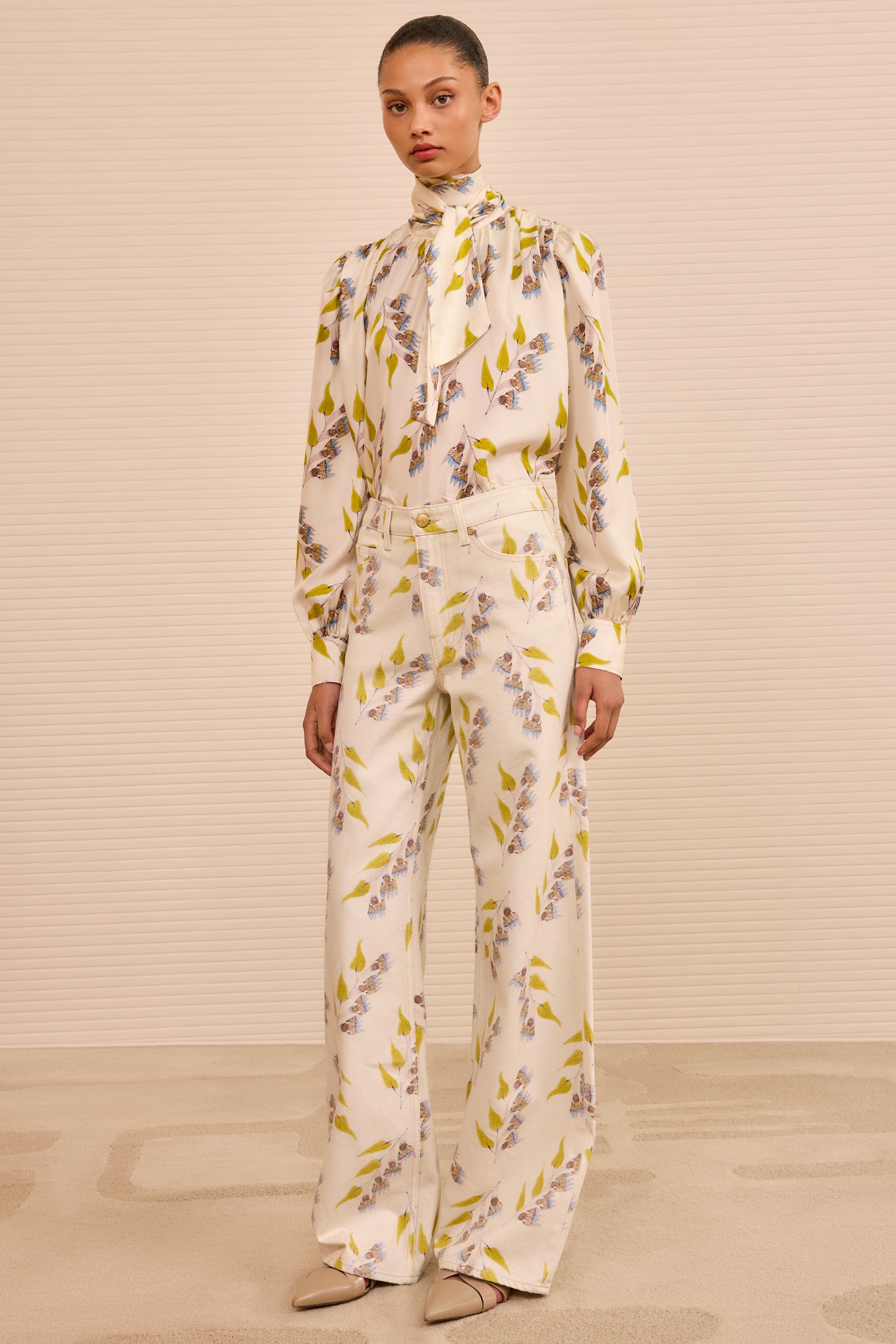 Ulla Johnson The Willow Wide Leg Jean - Infinite Flower