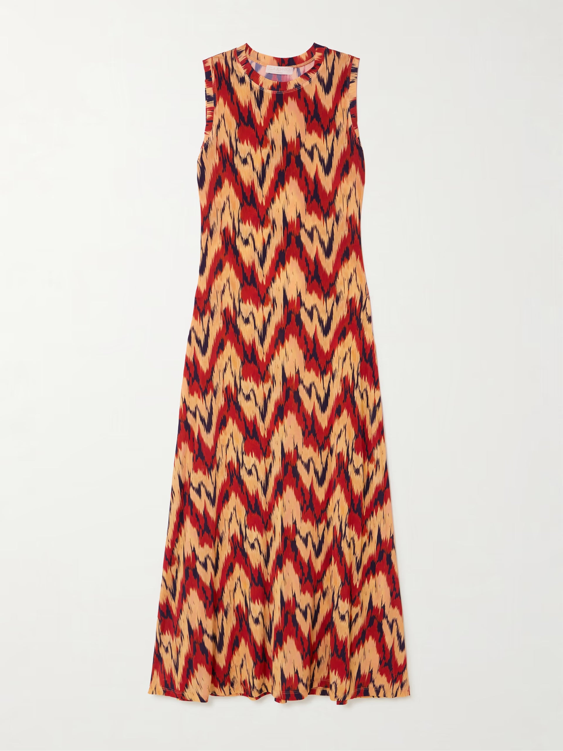 Orla Sleeveless Midi Dress - Carnelian
