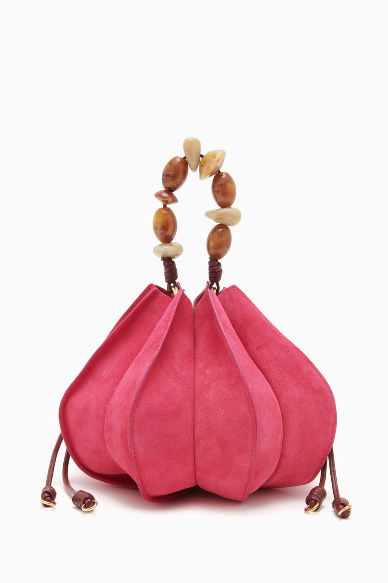 Ulla Johnson Lotus Flower Leather Pochette Bucket Bag