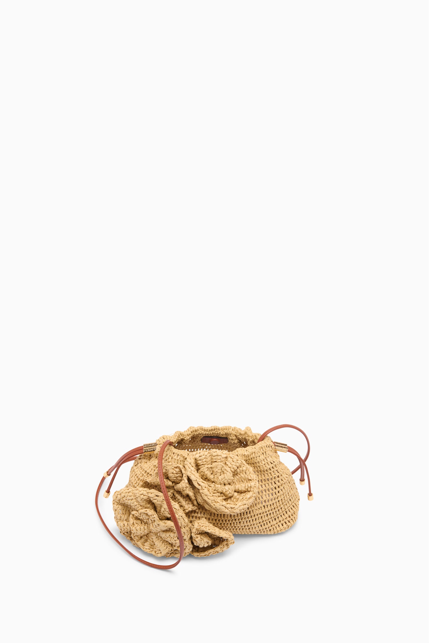 Lali Floral Clutch - Natural