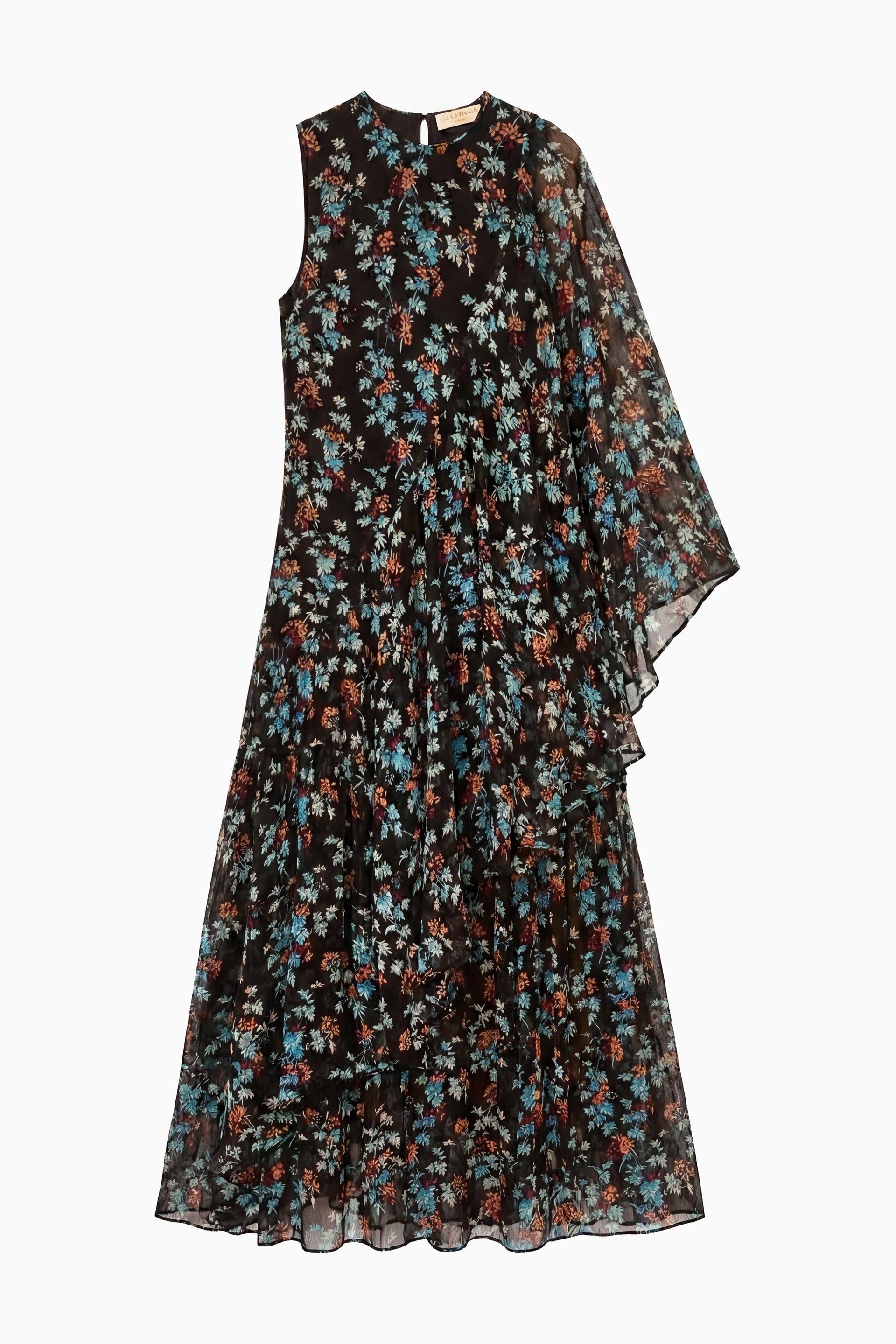 Ulla Johnson Seraphina Silk Asymmetrical Dress - Nightshade