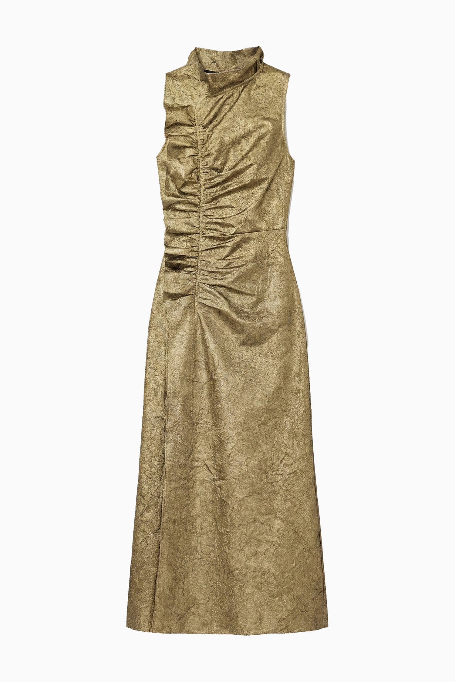 Demetria SL Taffeta Dress - Light Gold