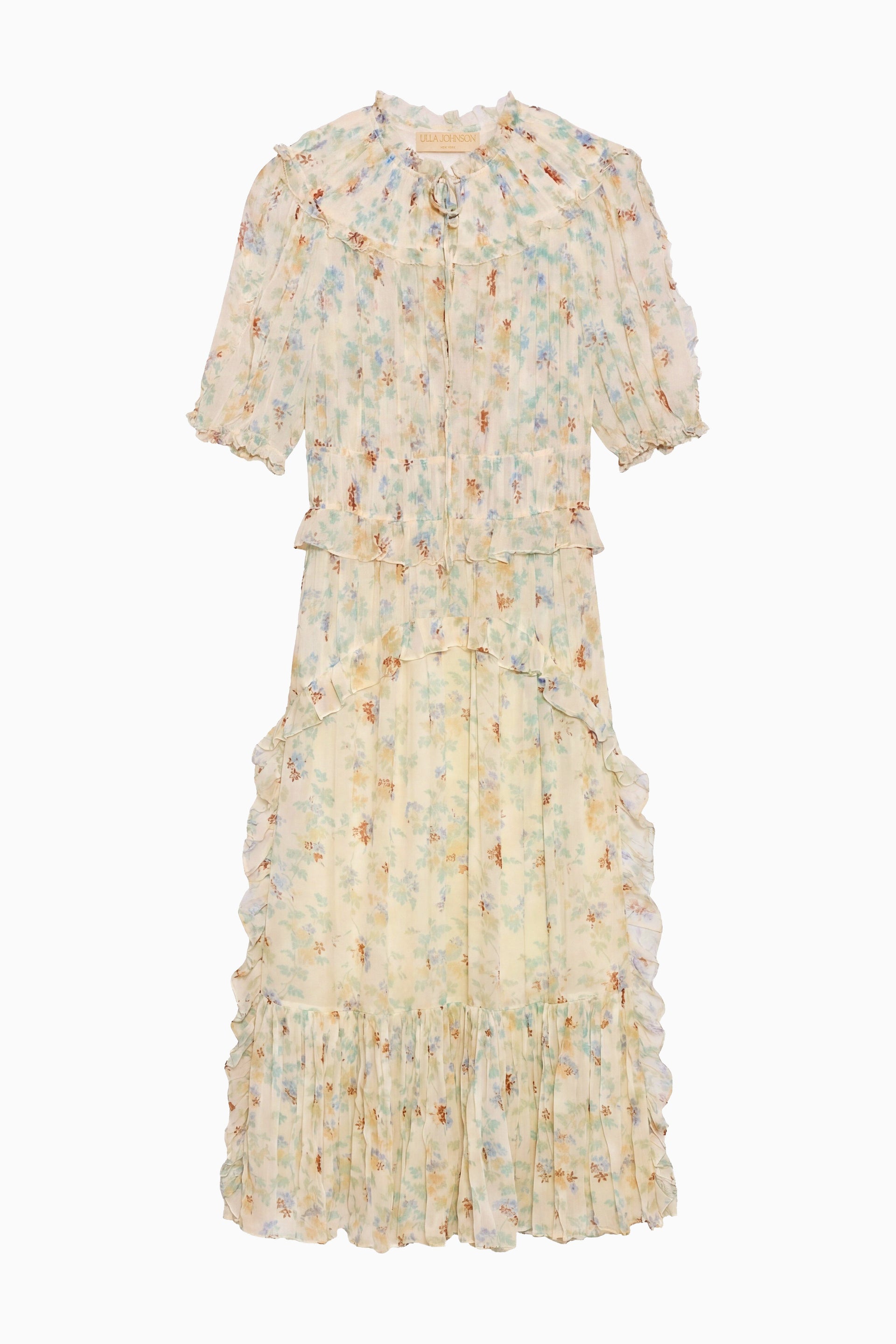 Ulla Johnson Wren SS Silk Dress - Moon Petal