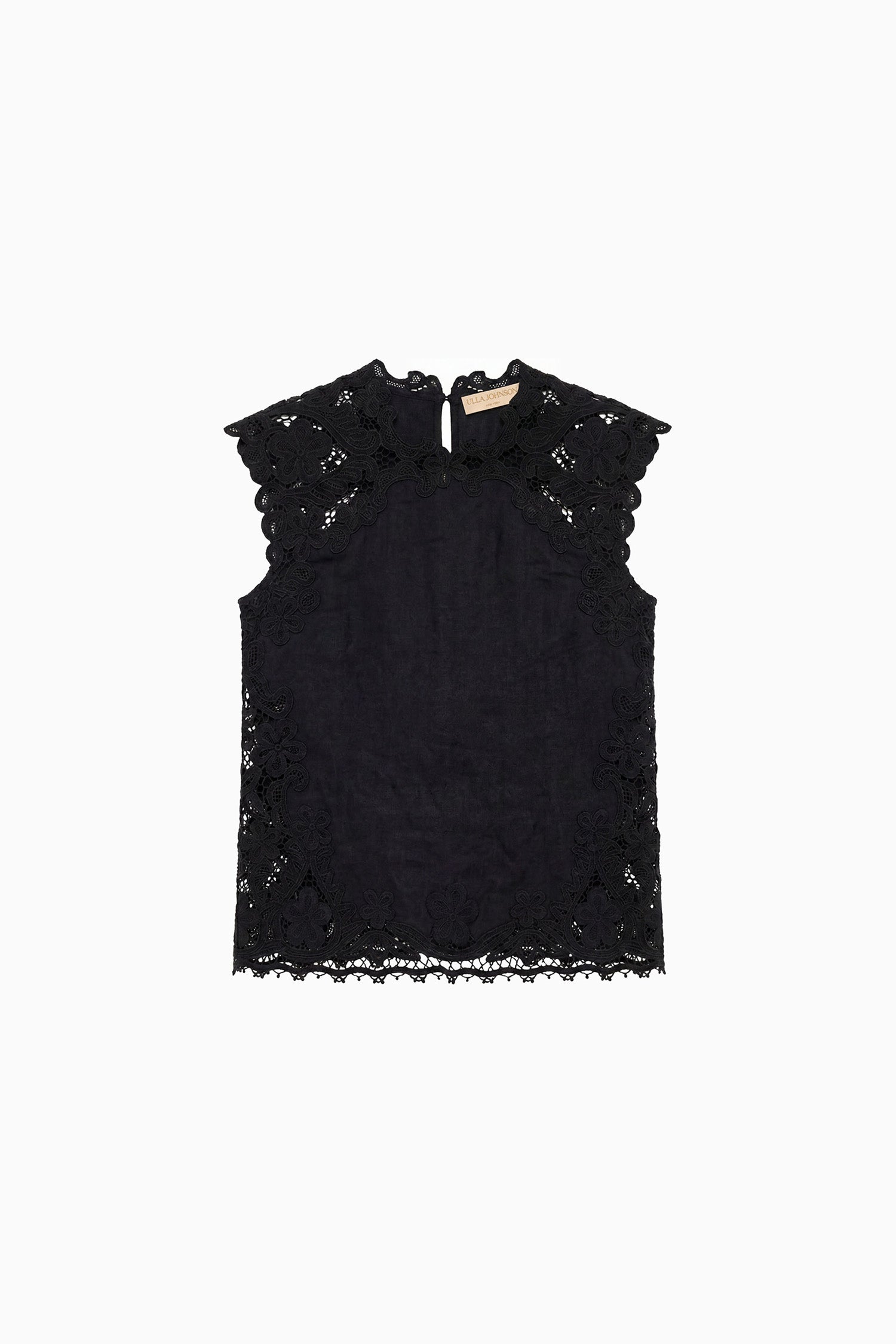Ulla Johnson Amelie Linen Top - Noir