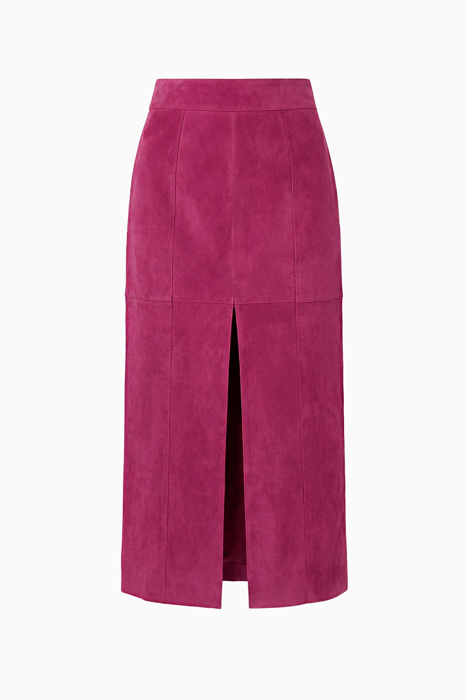 Ulla Johnson Orion Suede Pencil Skirt - Iris