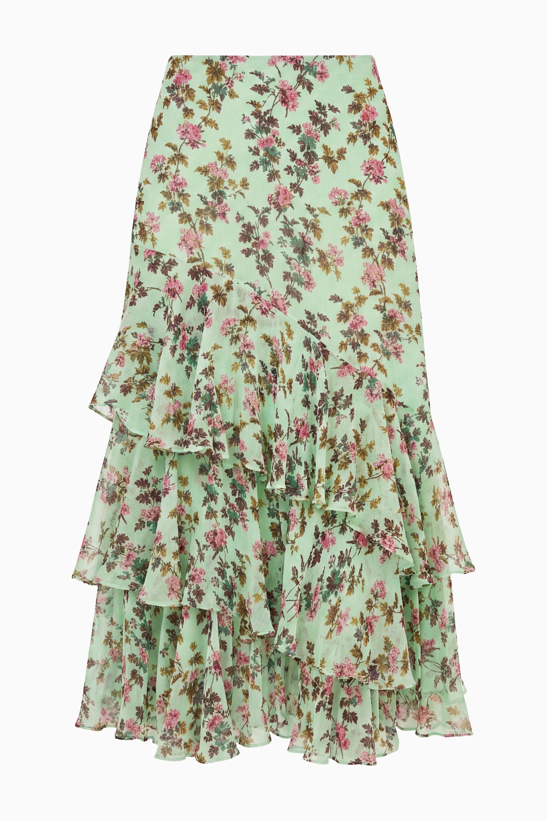 Ulla Johnson Meadow Silk Midi Skirt - Opaline