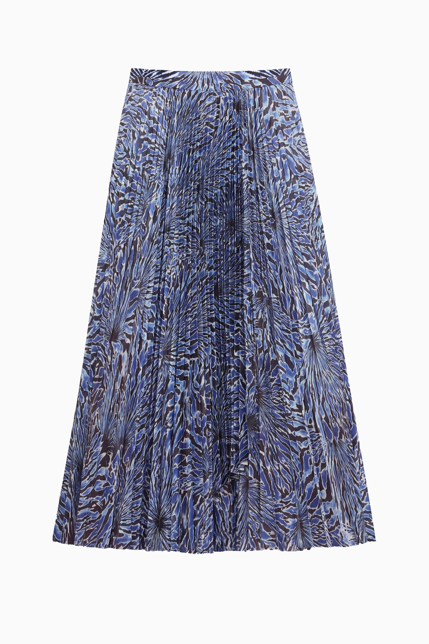 Celia Satin Midi Skirt - Lapis