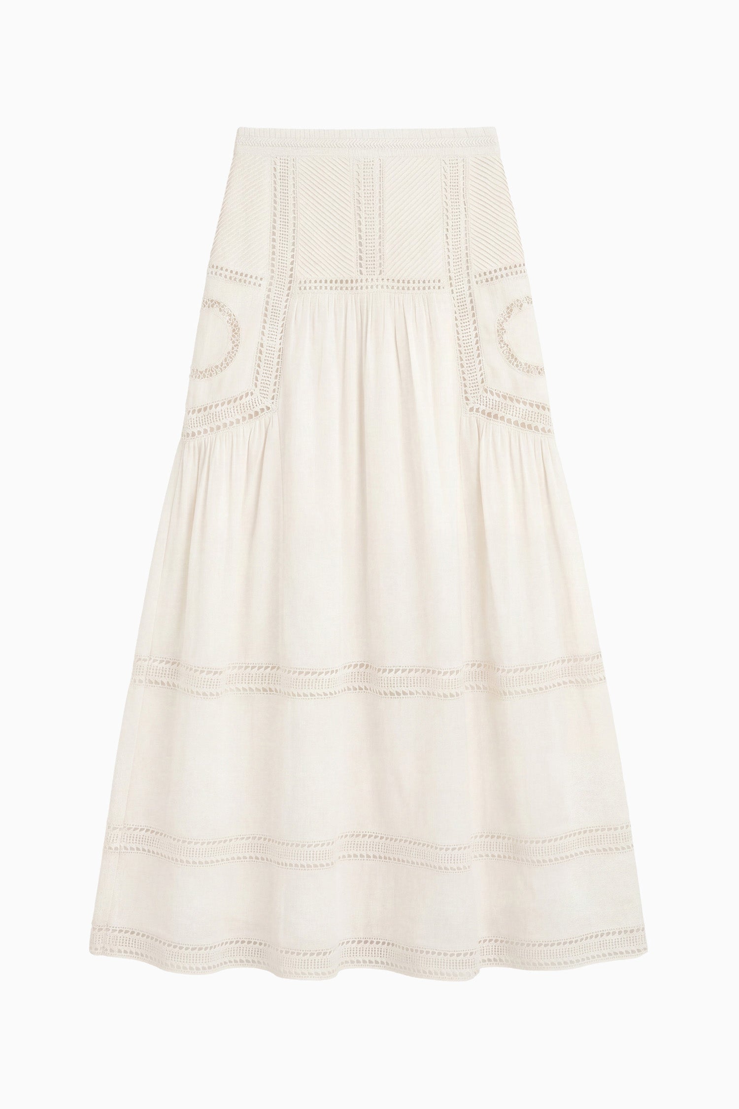 Alice Cotton Midi Skirt - Pristine