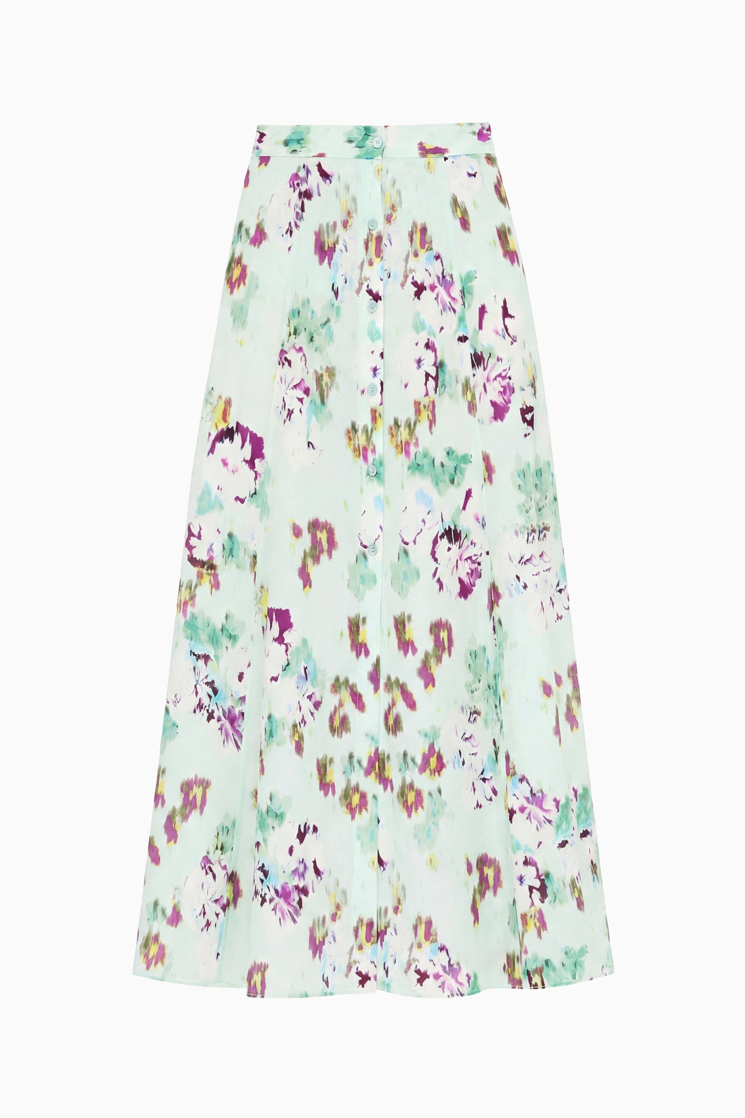 Ulla Johnson Rowan Silk Midi Skirt - Oasis