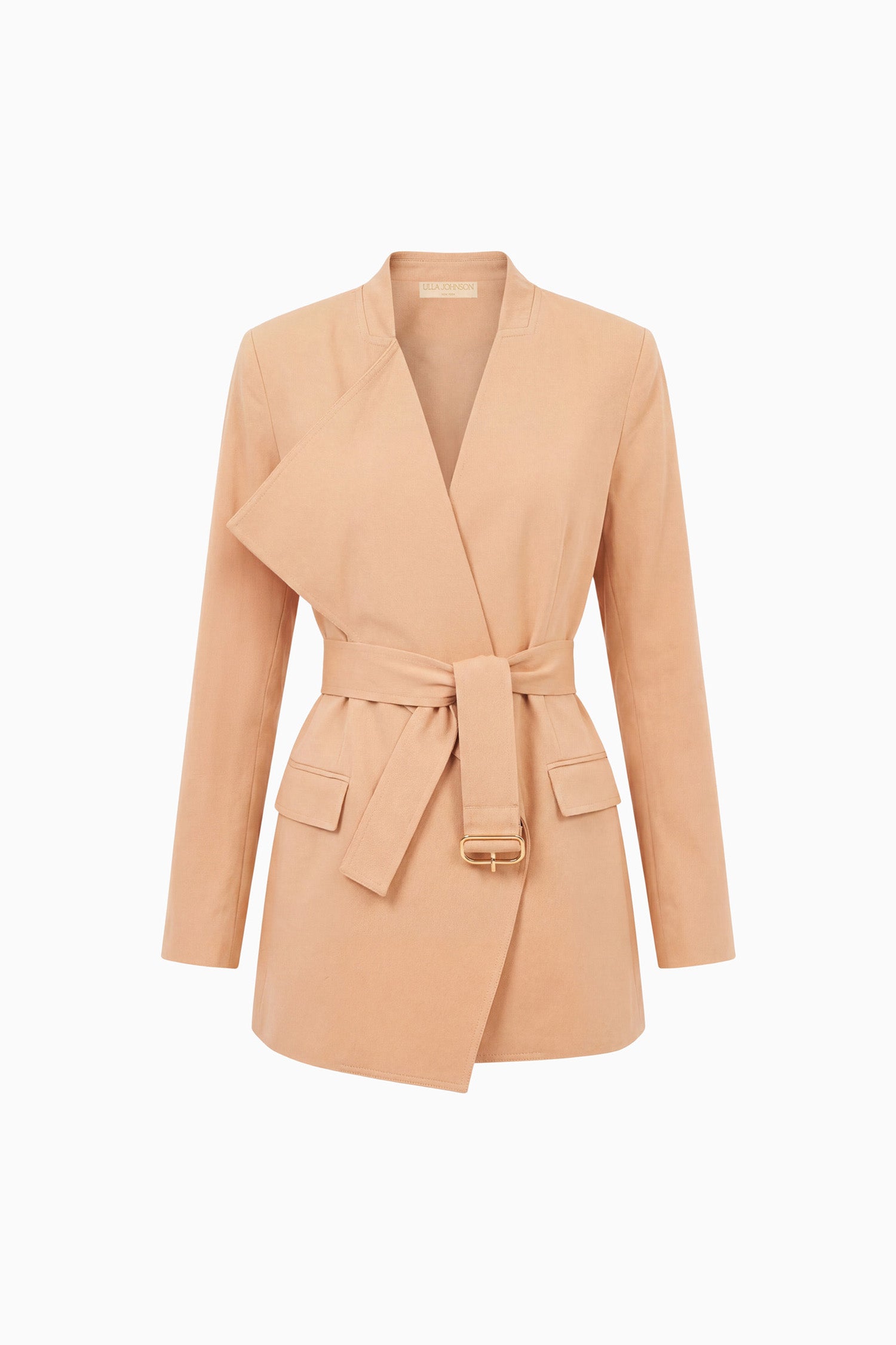 Ulla Johnson Zehra Draped Blazer - Fawn