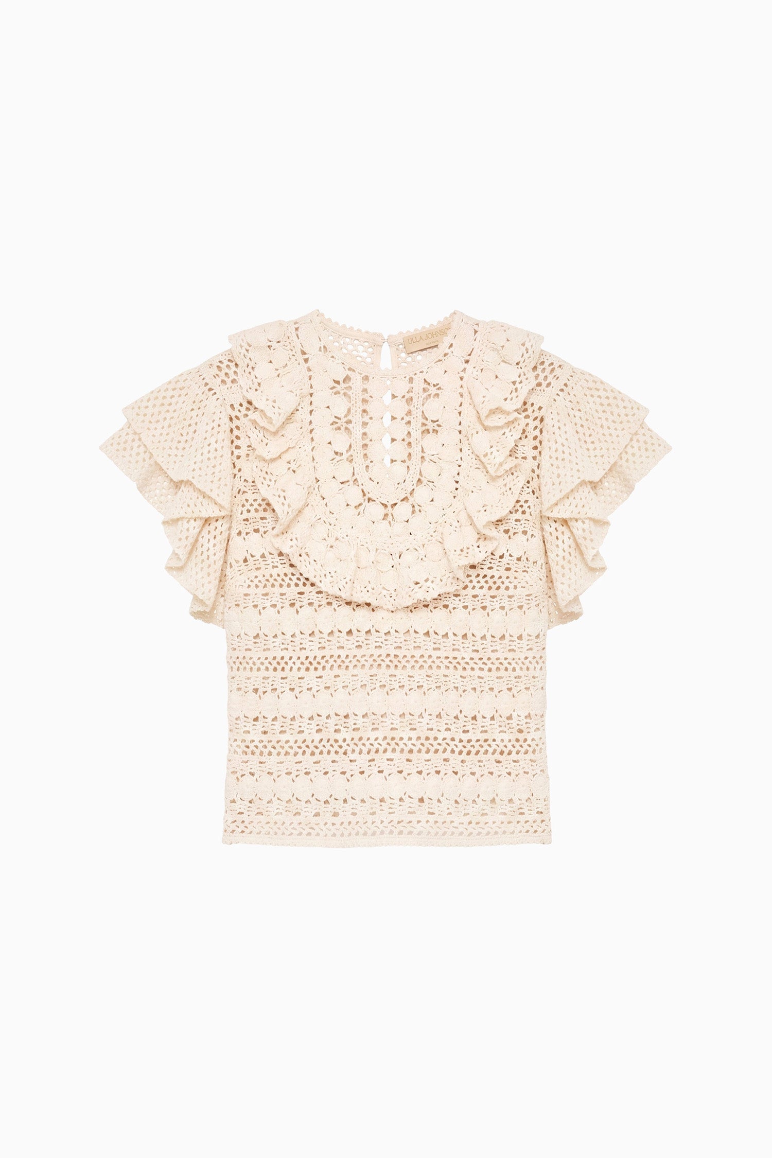 Ulla Johnson Bea Crochet Top - Cowrie