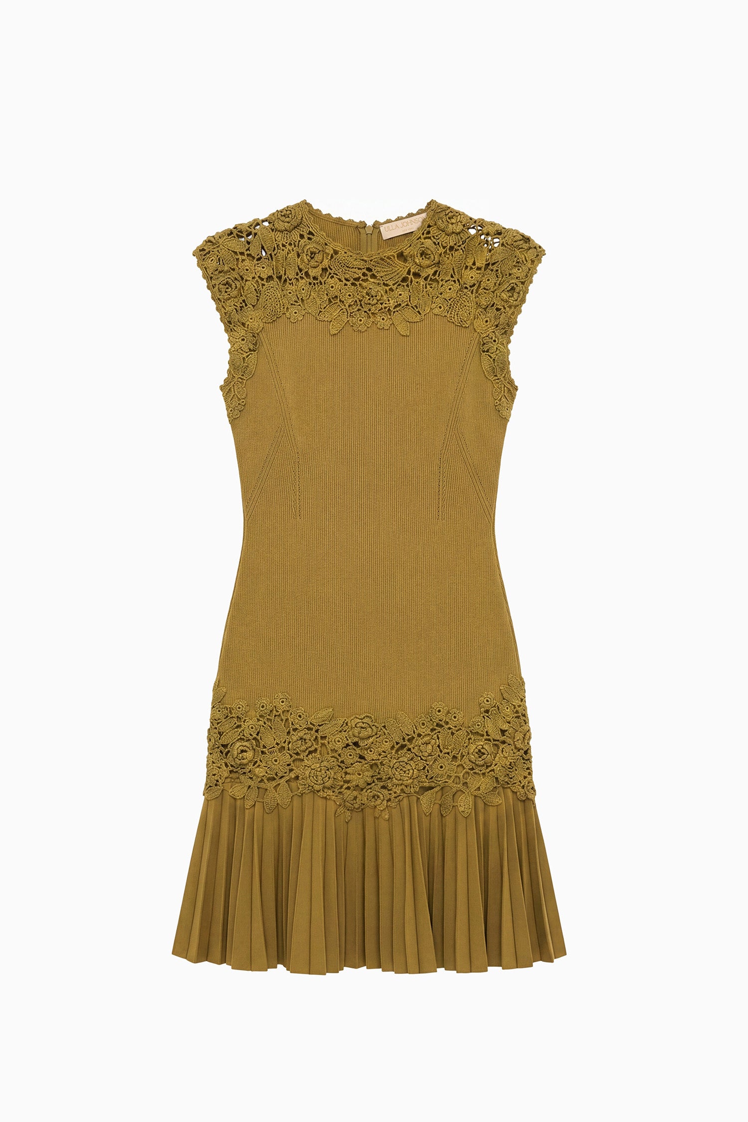 Ulla Johnson Noemie Crochet Mini Dress - Loden