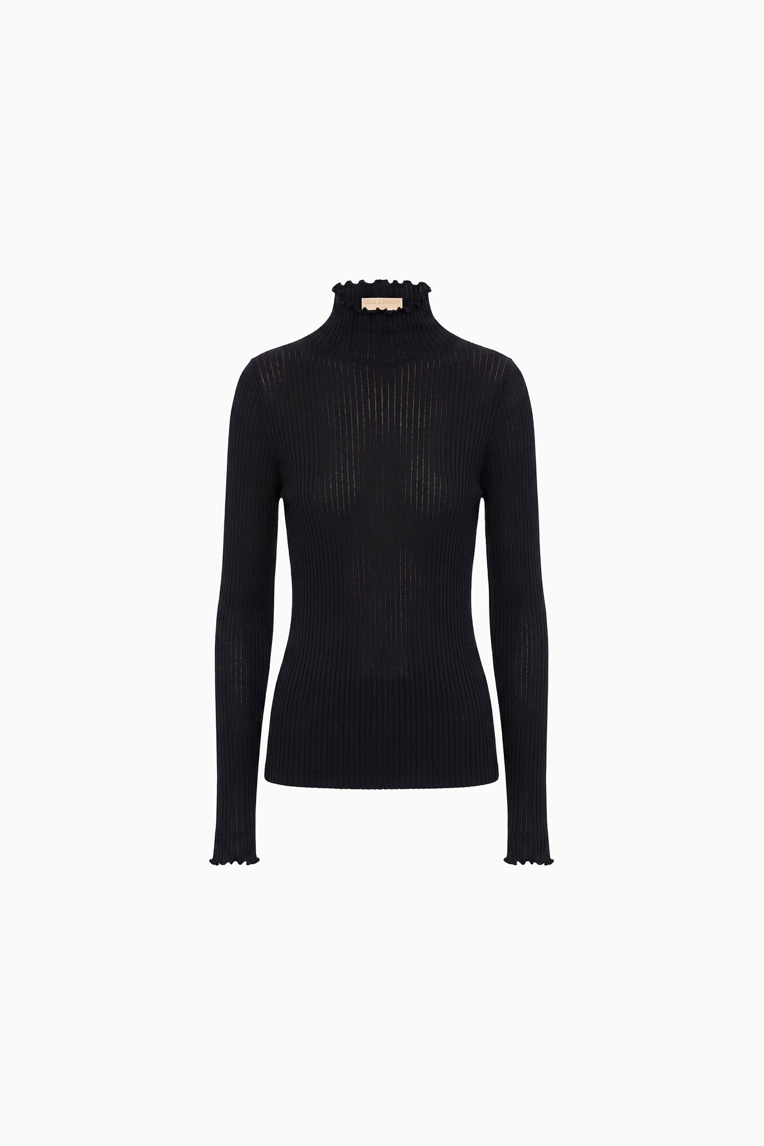 Evie Turtleneck Top - Noir