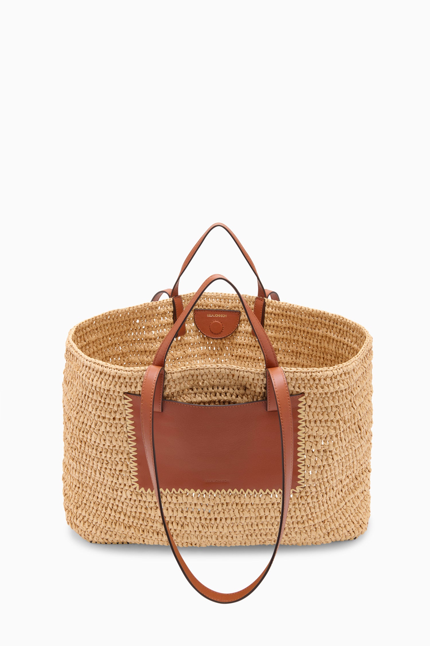 Natural Hand-Woven Raffia Tote - Interior View | Ulla Johnson