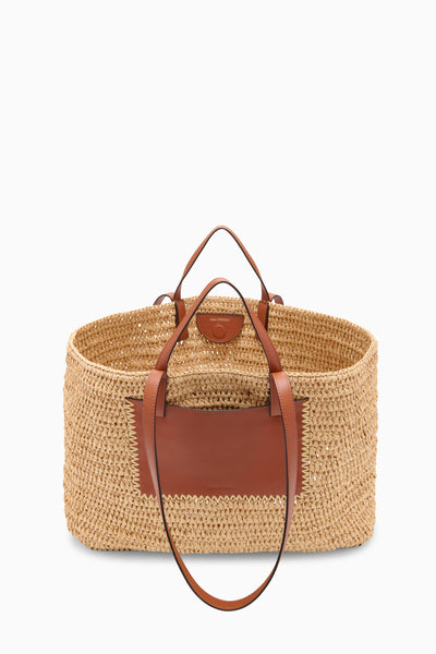Natural Hand-Woven Raffia Tote - Interior View | Ulla Johnson