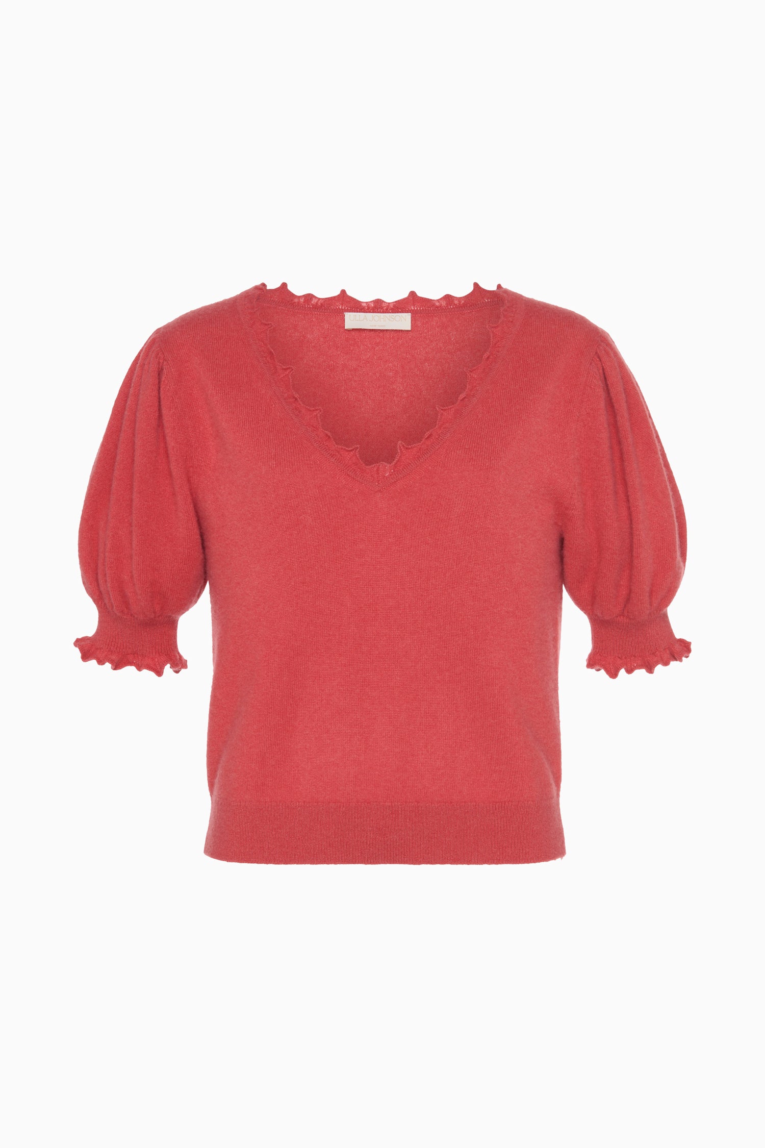 Polline Short Sleeve Top - Coral