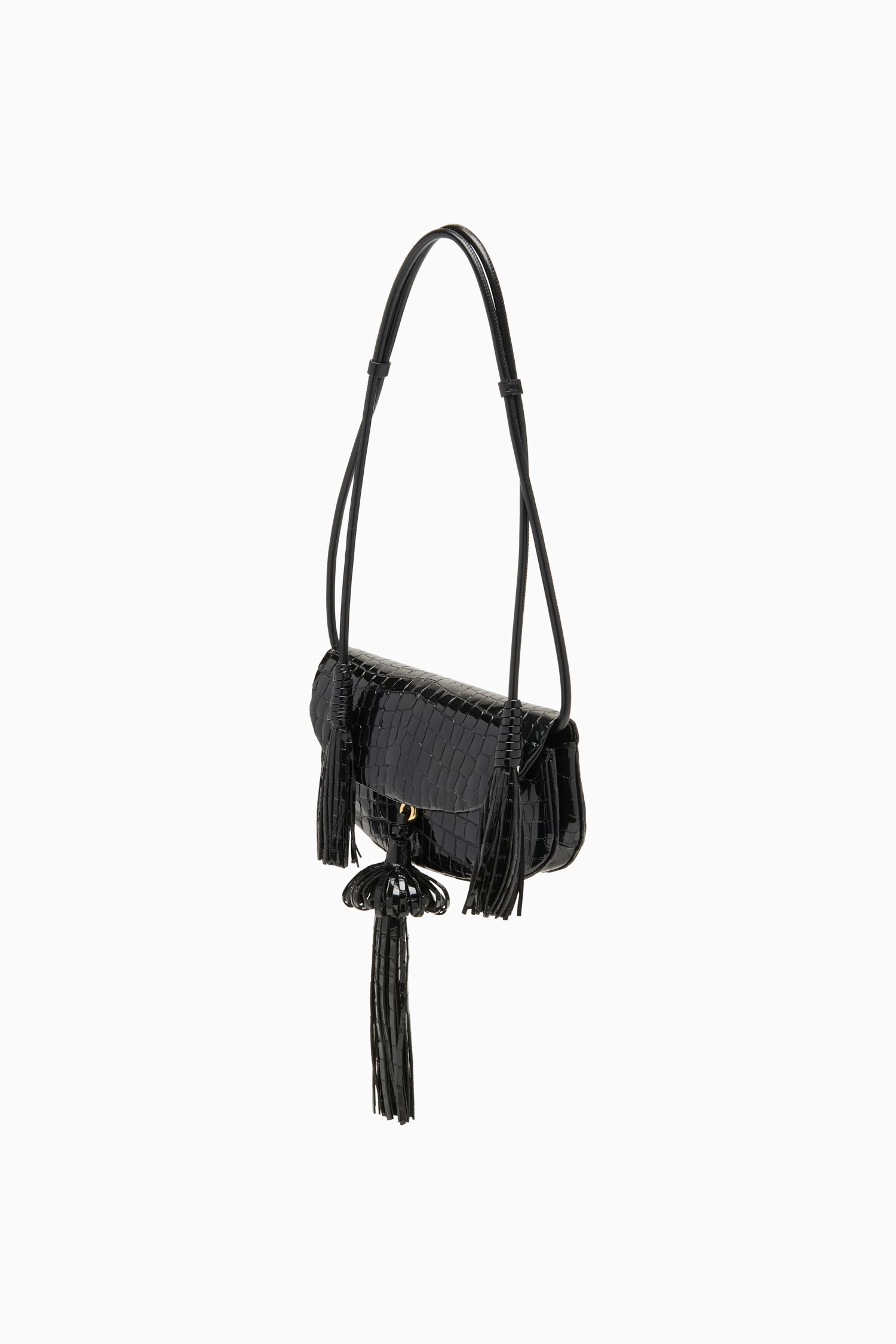 Paloma Tassel Flap Bag - Noir
