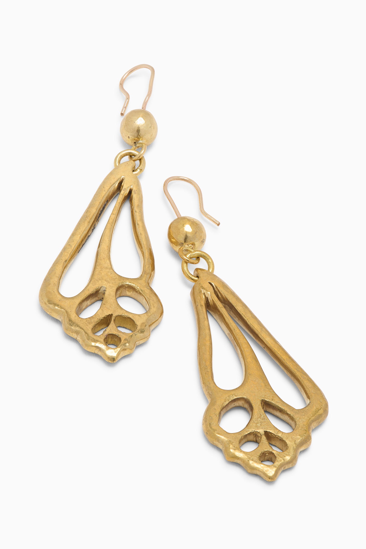 Shell Drop Earring - Brass